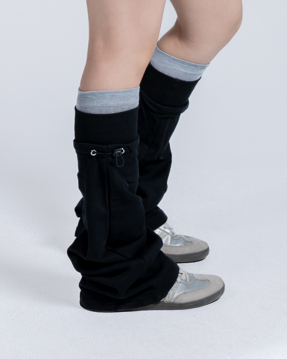 🧦縮口堆堆襪套｜夜行黑