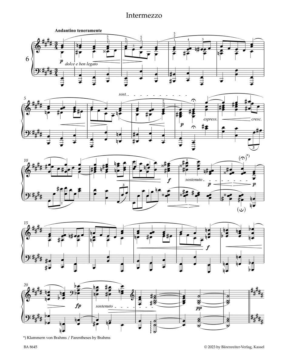 J. Brahms : Selected Piano Pieces    布拉姆斯 : 鋼琴曲精選集(小熊版百周年紀念款)2