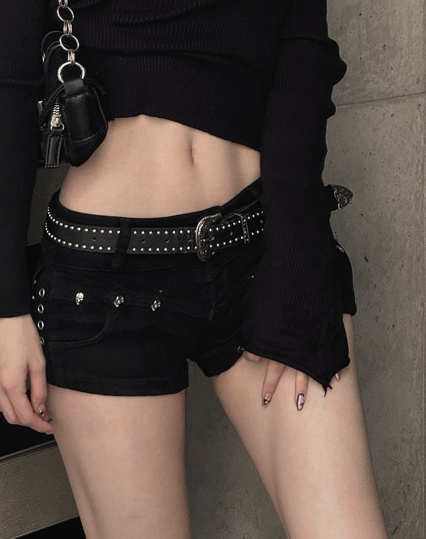 Cubic Skull Low-rise Shorts