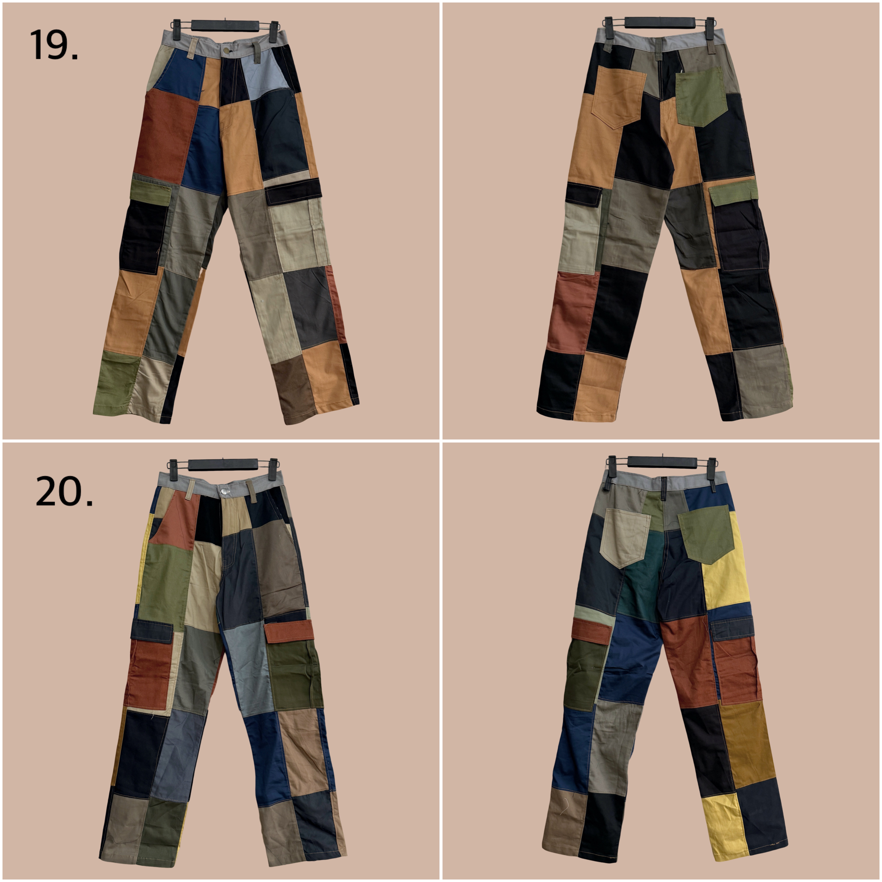 ✿眨眼有電✿ {M0156} 調色盤拼色褲