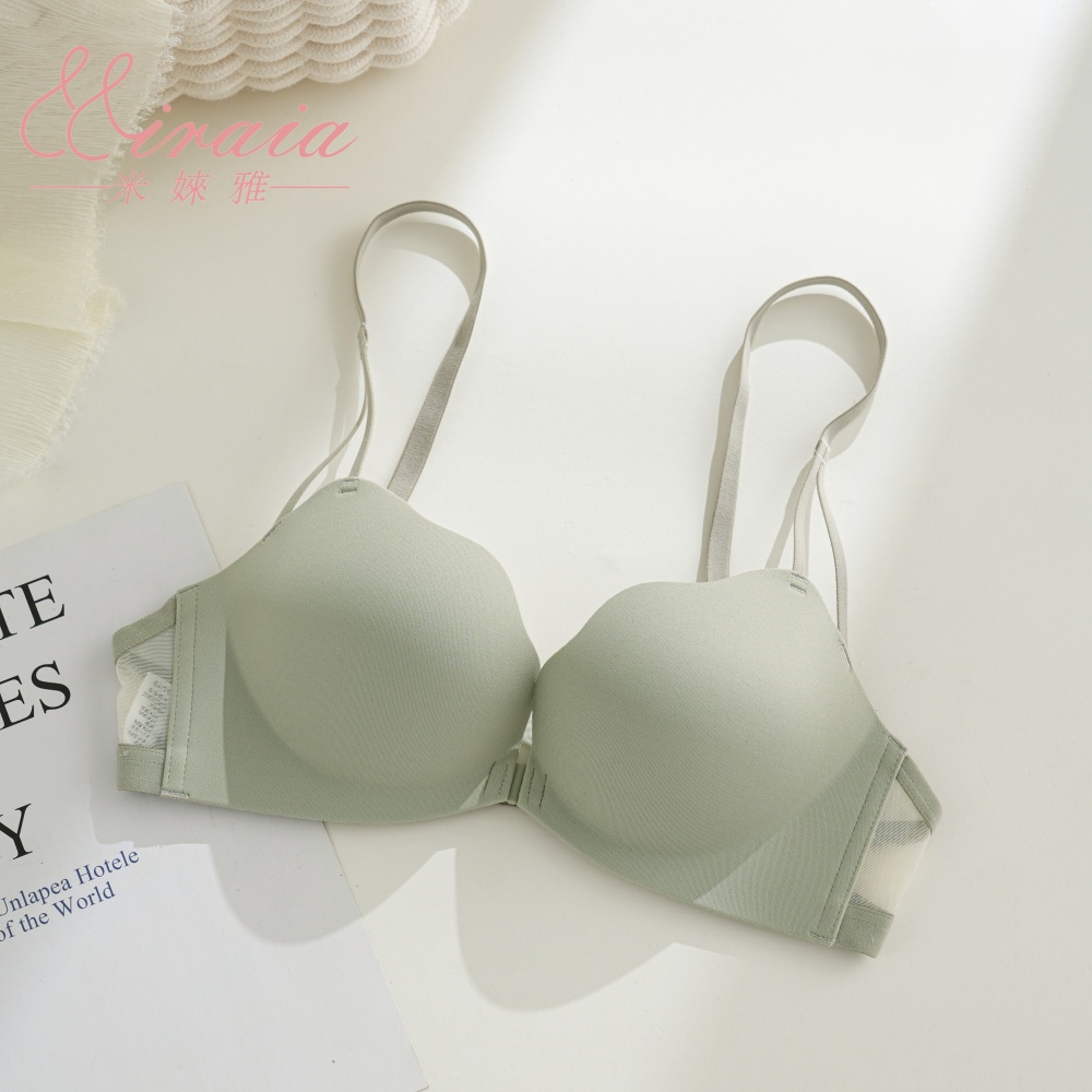 【Miraia米婡雅】花瓣杯零著感無痕內衣三色組【經典黑+珍珠白+墨感綠】(舒適內衣、無鋼圈內衣、性感內衣)6