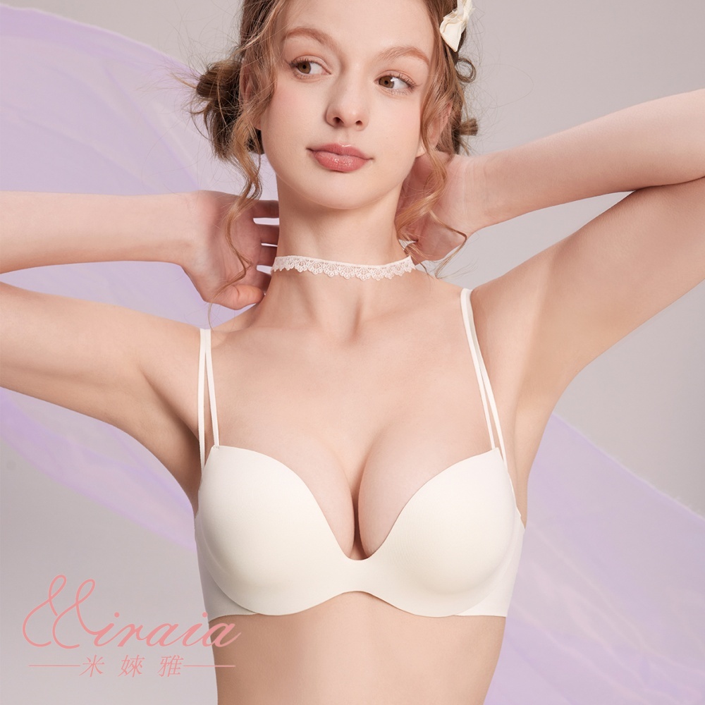 【Miraia米婡雅】圓球杯零著感無痕內衣(軟鋼圈內衣、24HR無感、集中聚攏)