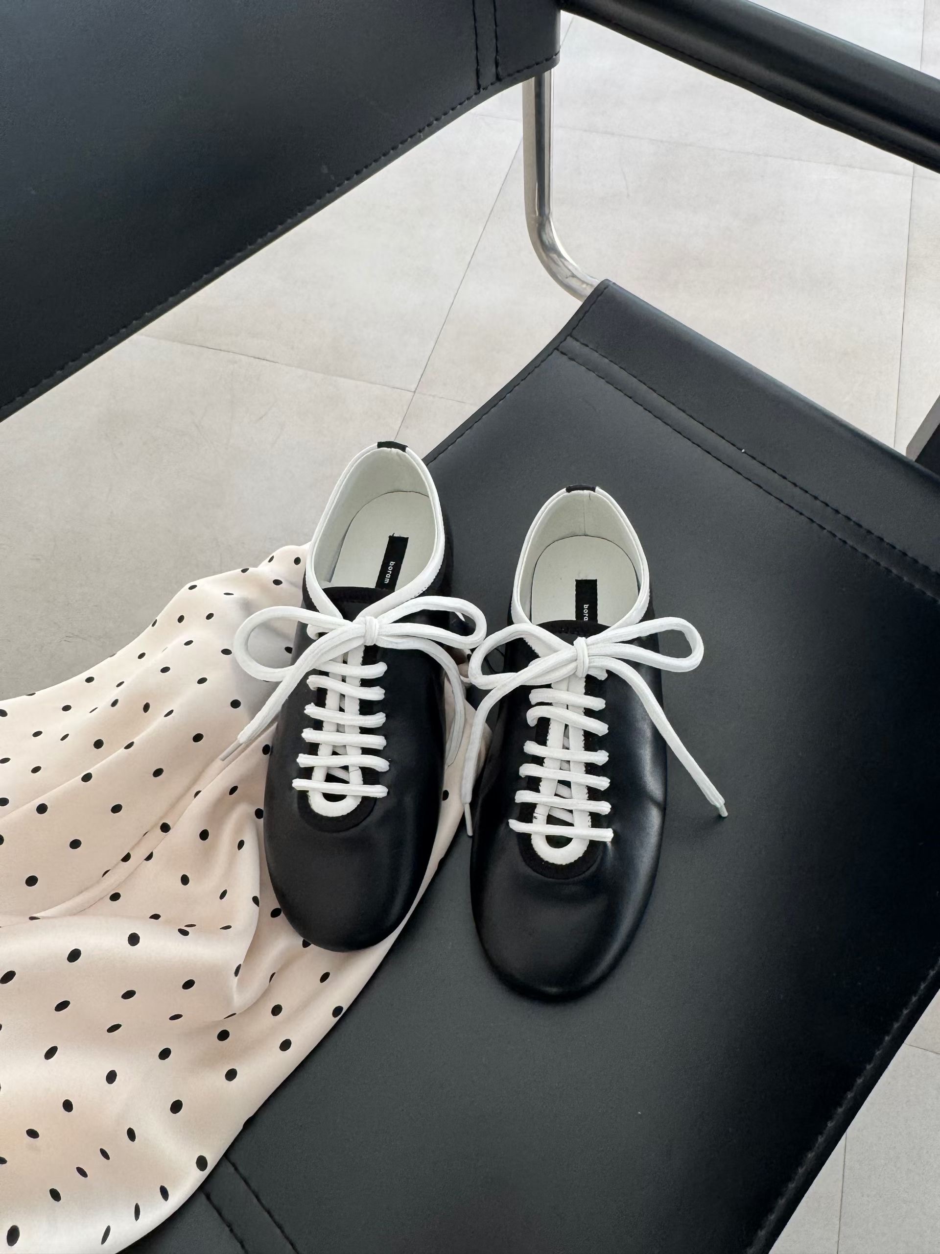 B04 黑白系羊皮手工鞋2