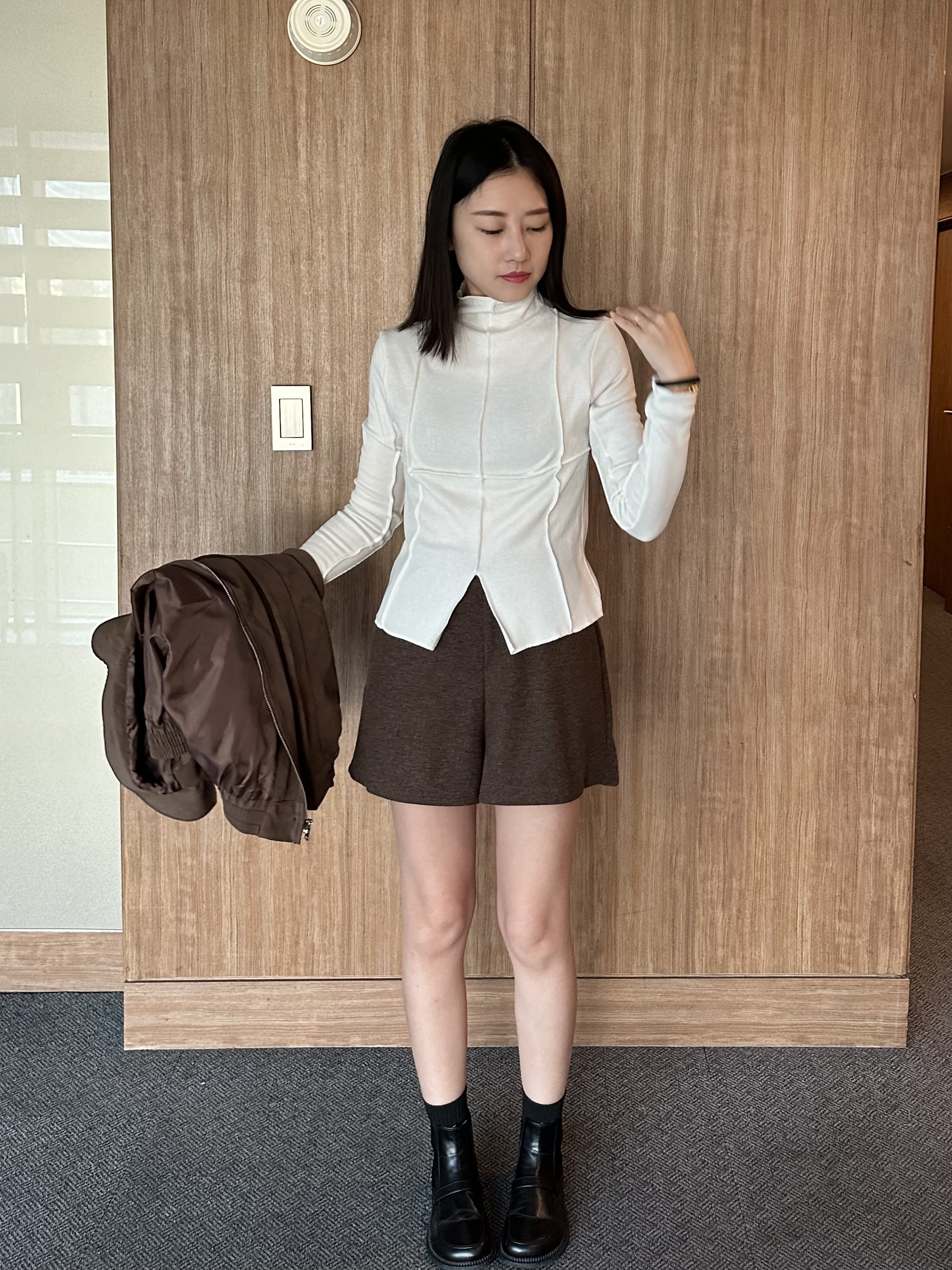 KR14 冬季挺版修身短褲5