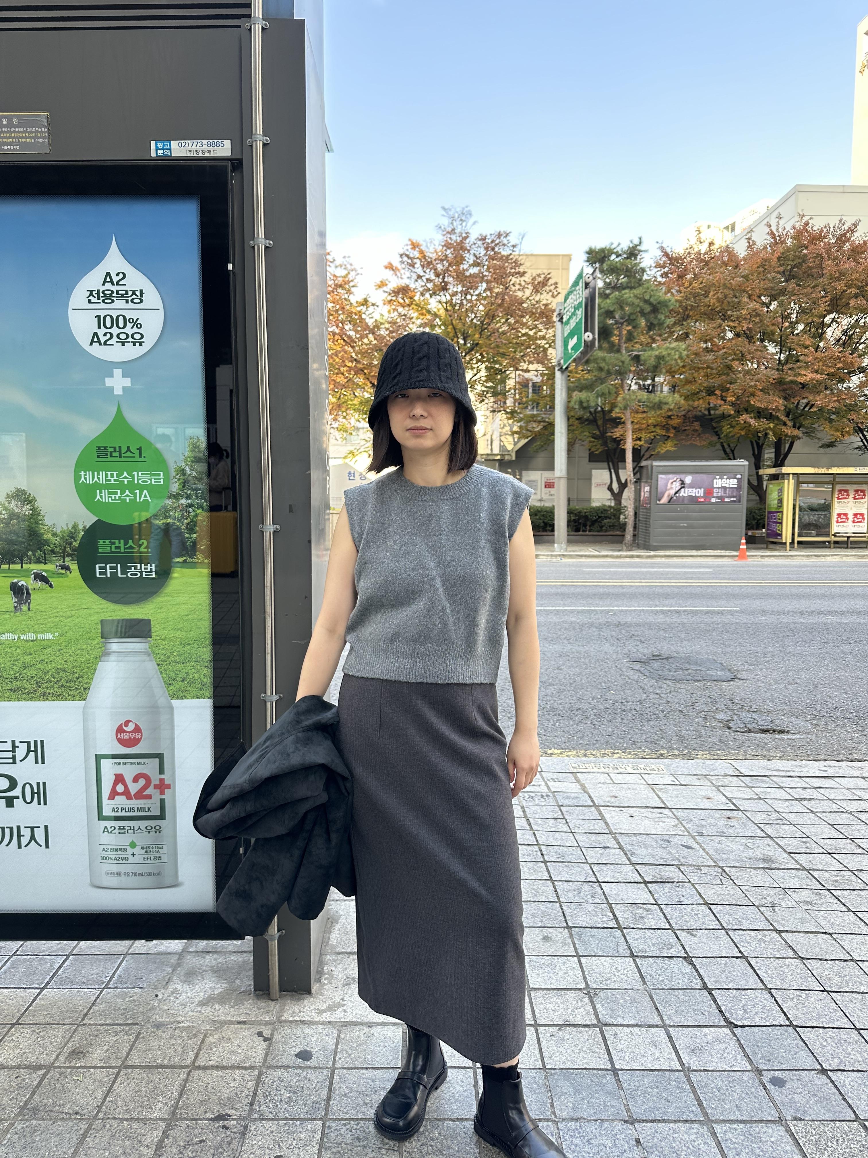 X19 麻花編織圓頂奶油線帽12