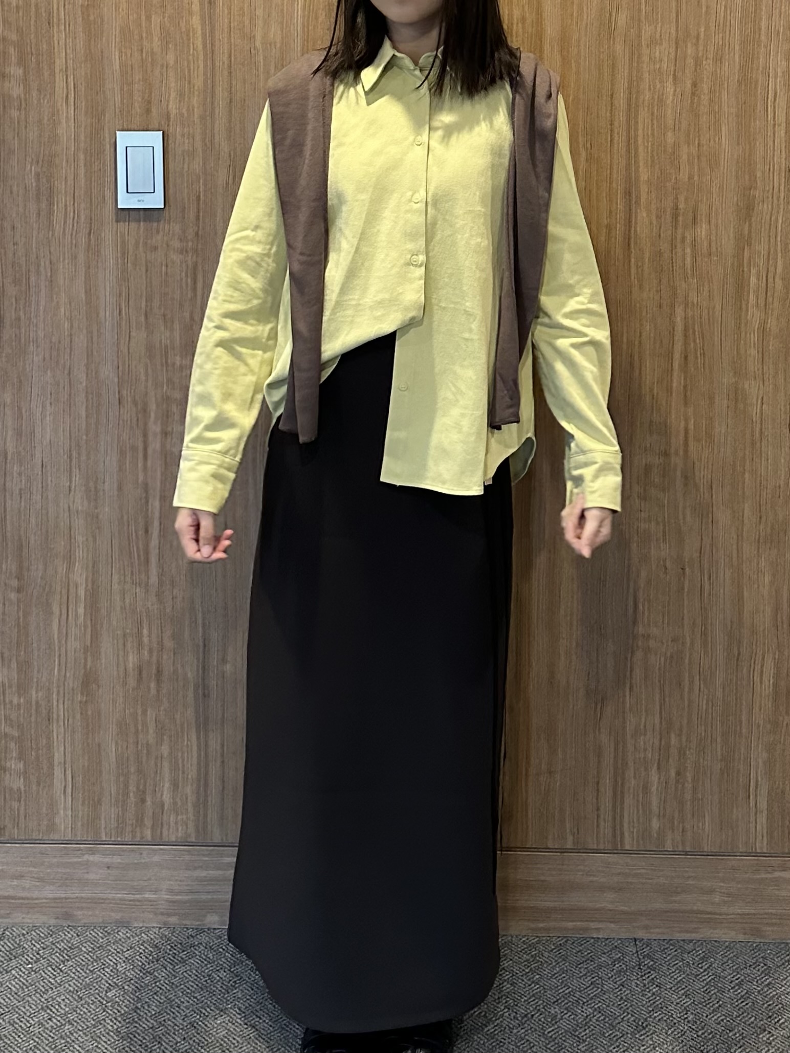 KR22 簡約綁繩裝飾半身裙9