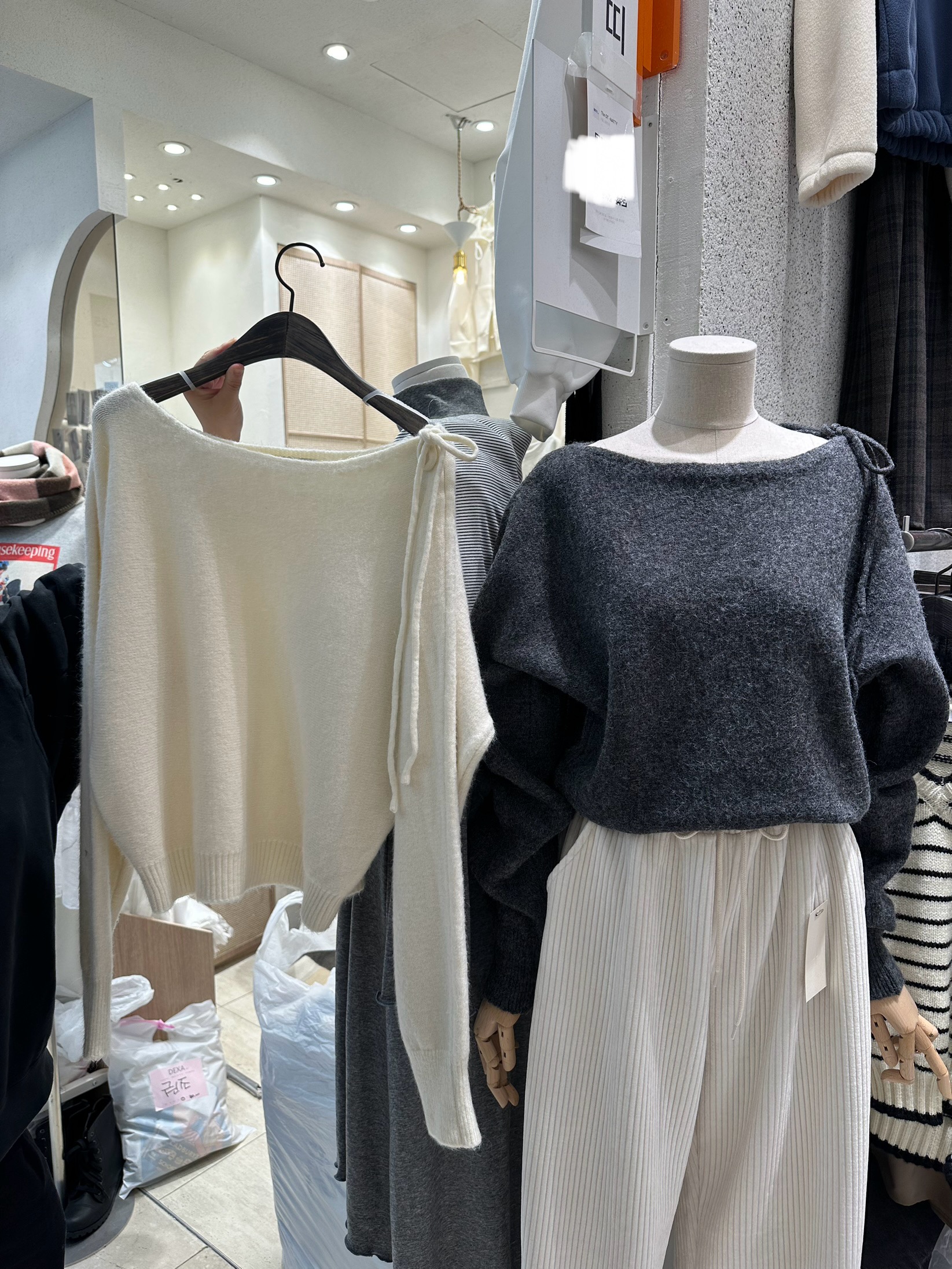 P09 氣質綁帶船型領上衣2