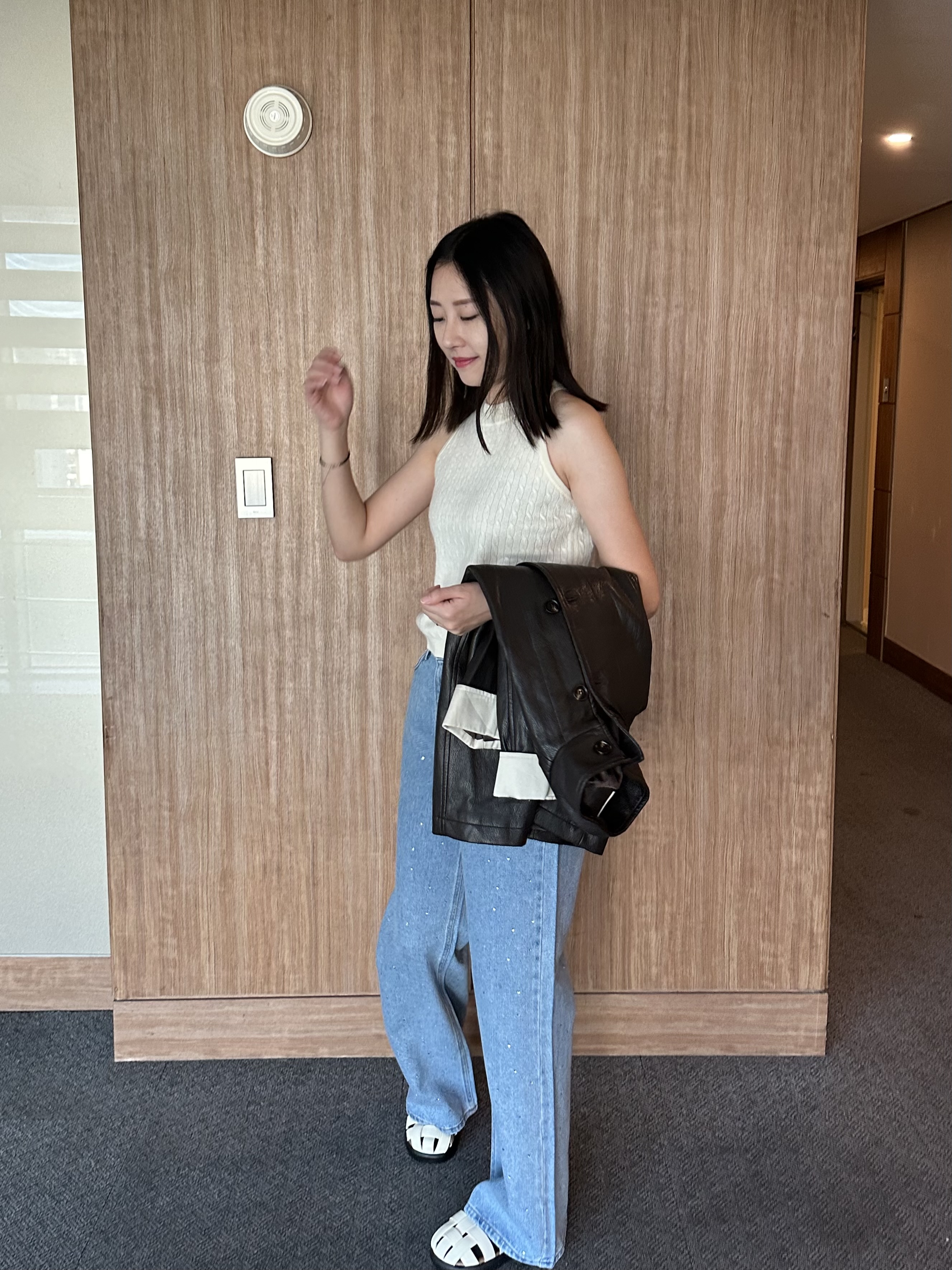 KR04 菠蘿編織穆勒拖鞋5