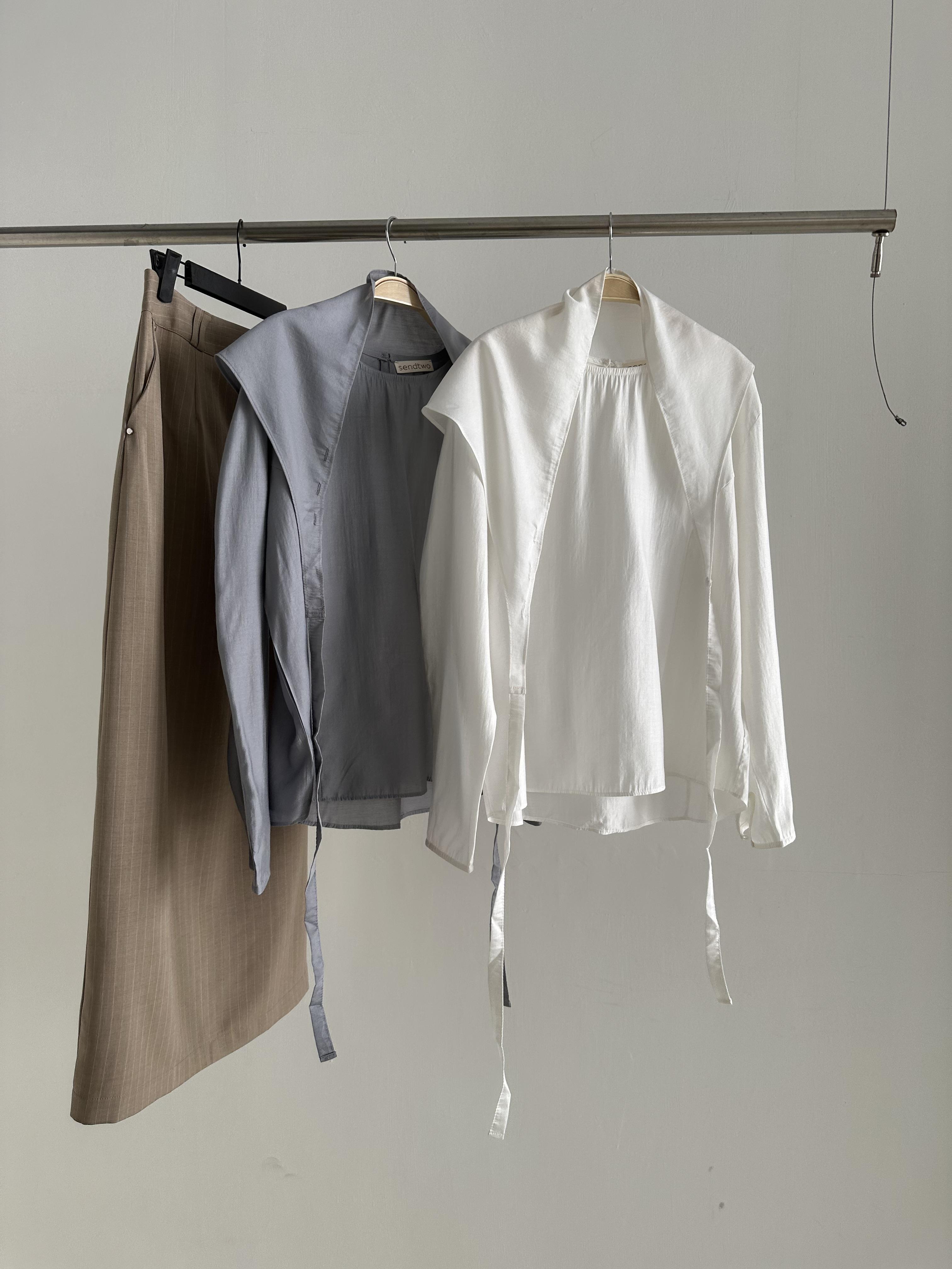 V05 細緻簡約上衣(附綁帶)10