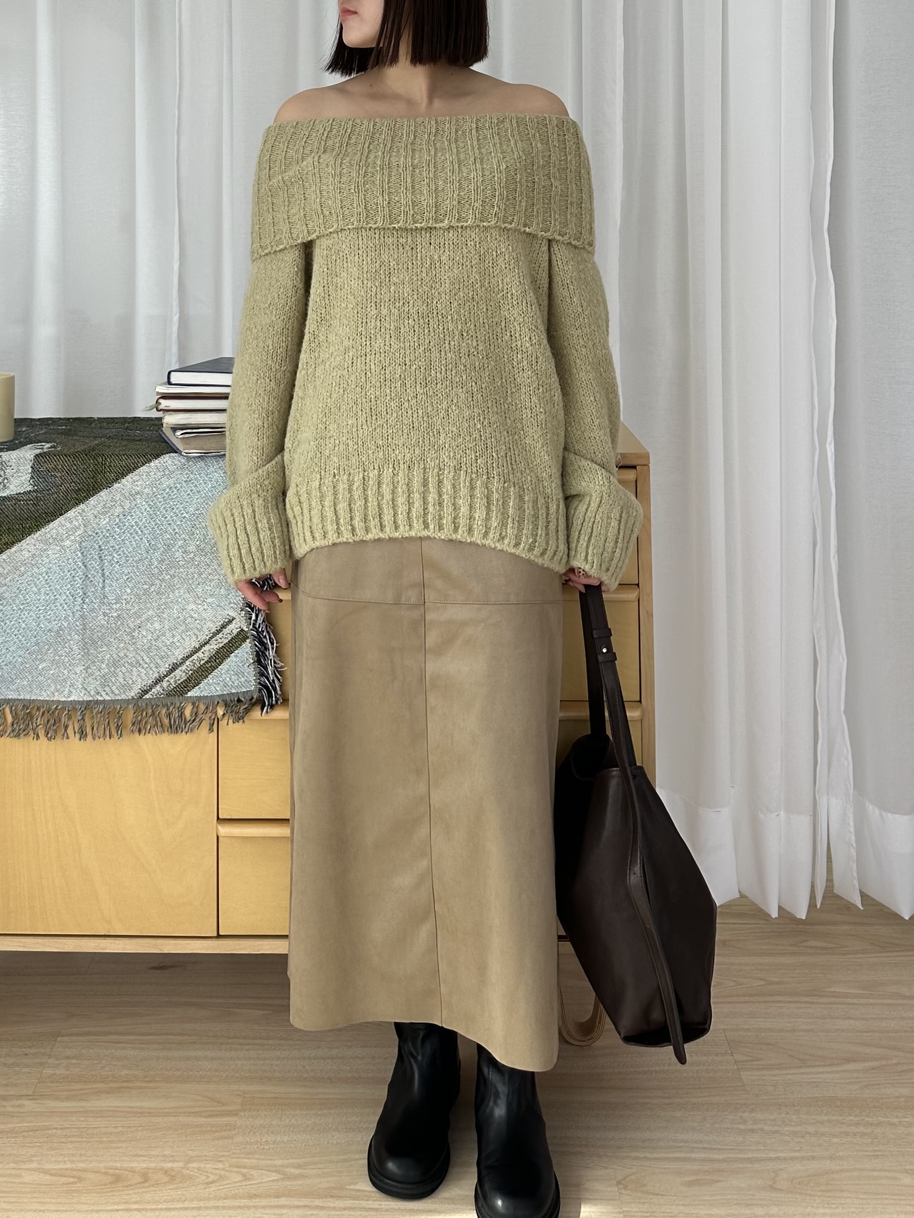 R18 麂皮A字半身裙2