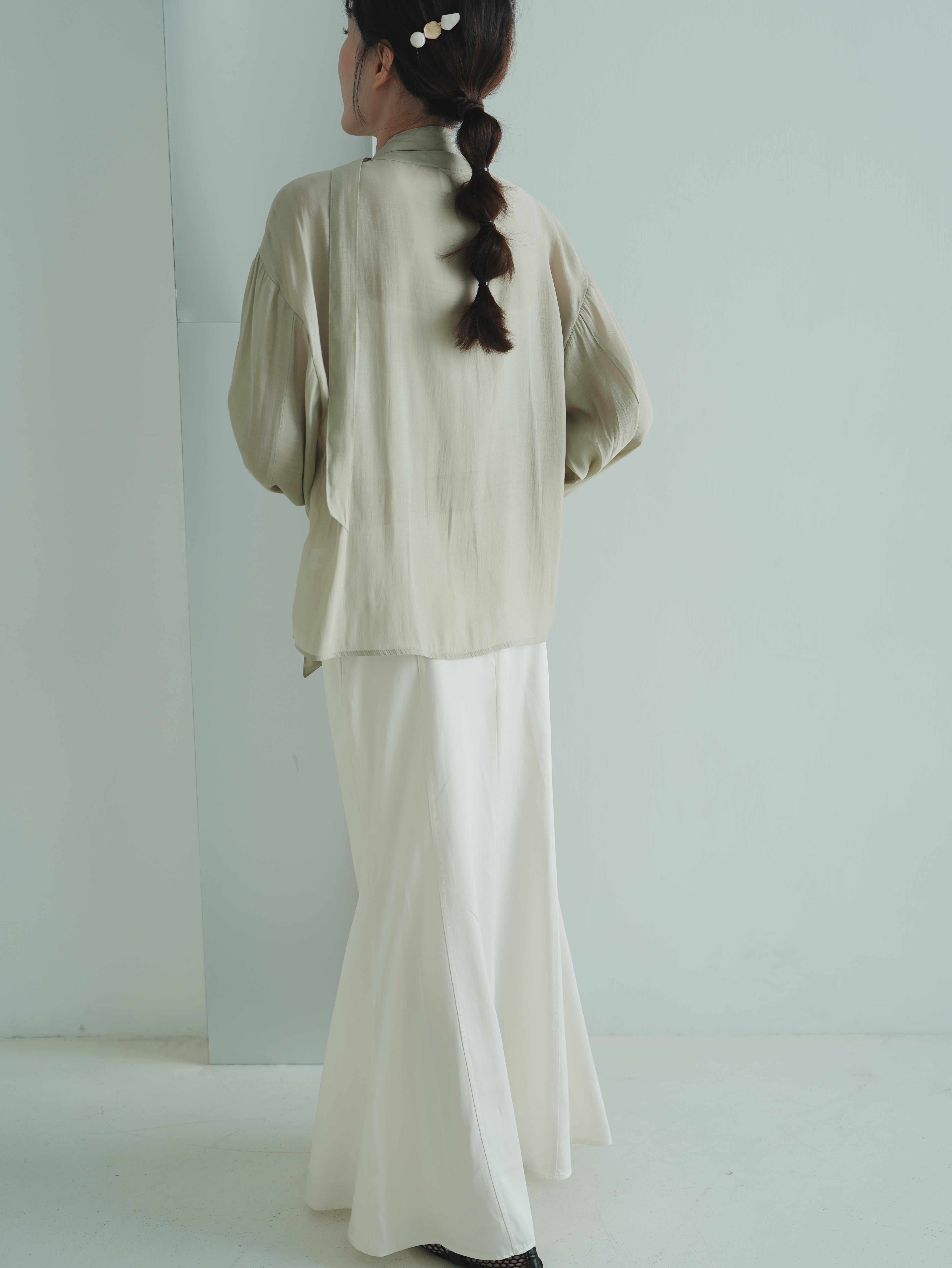 J09 圓領斜釦綁帶上衣9