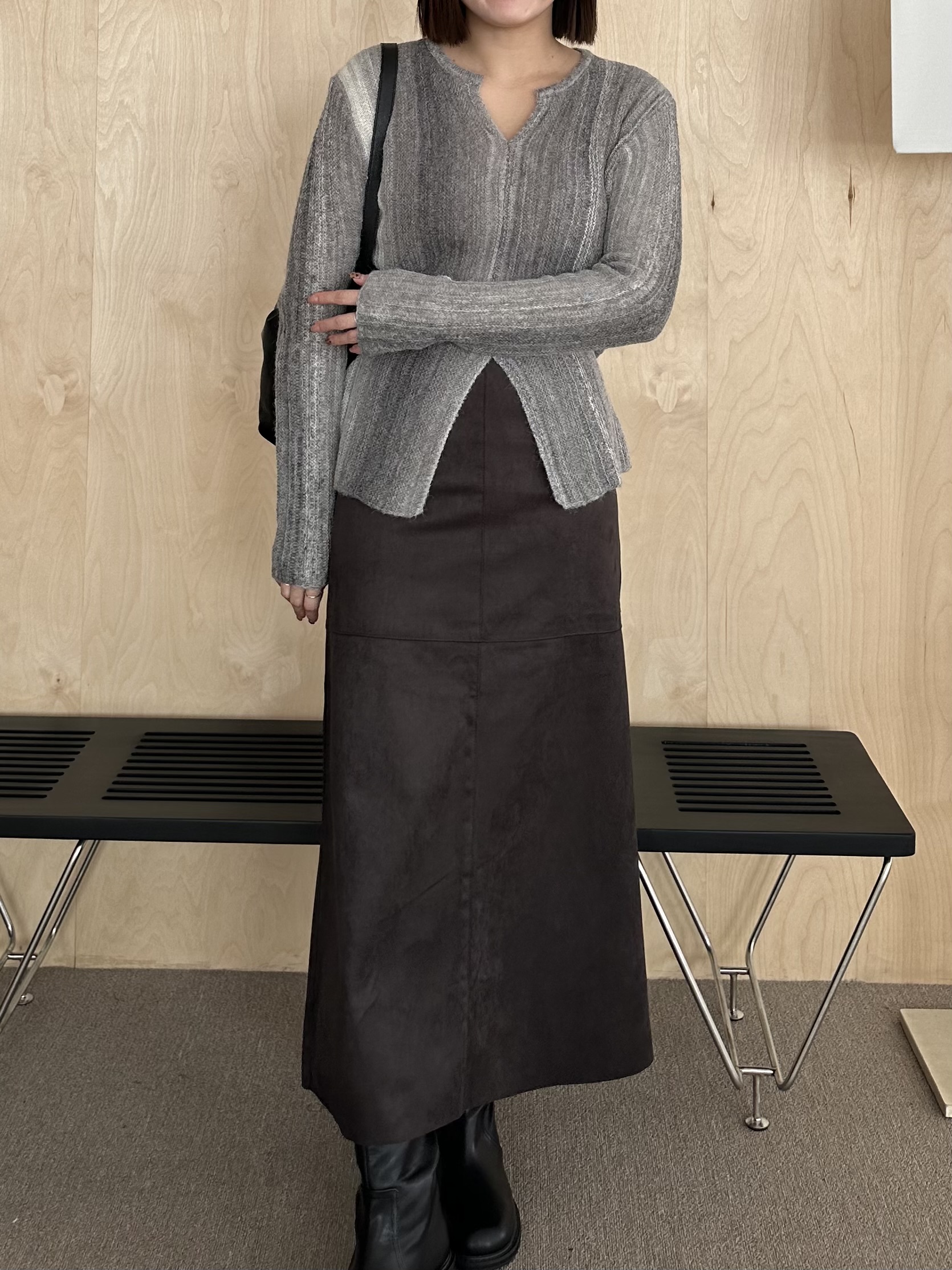 R18 麂皮A字半身裙6