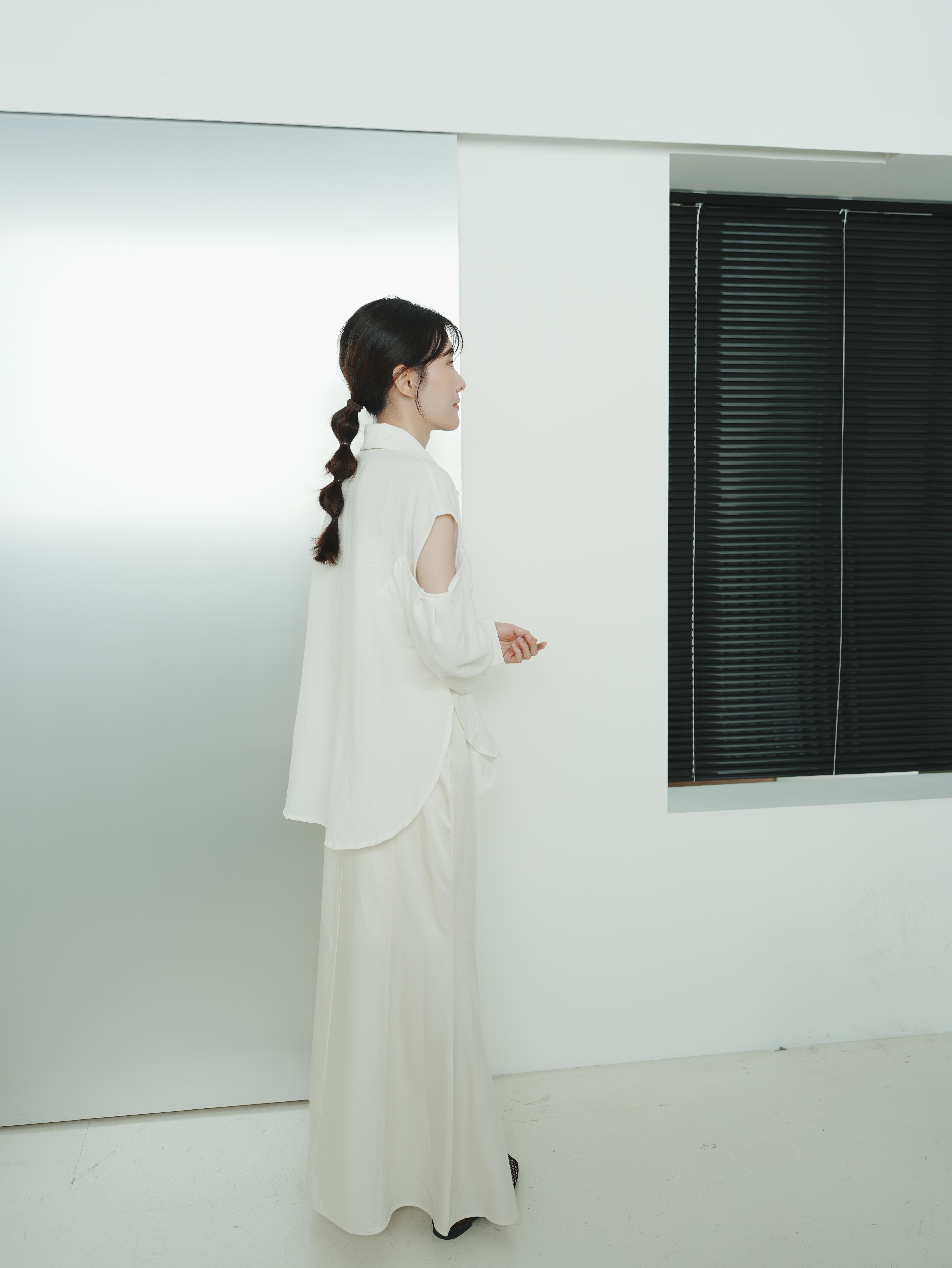 J11 襯衫式雙側露肩上衣8