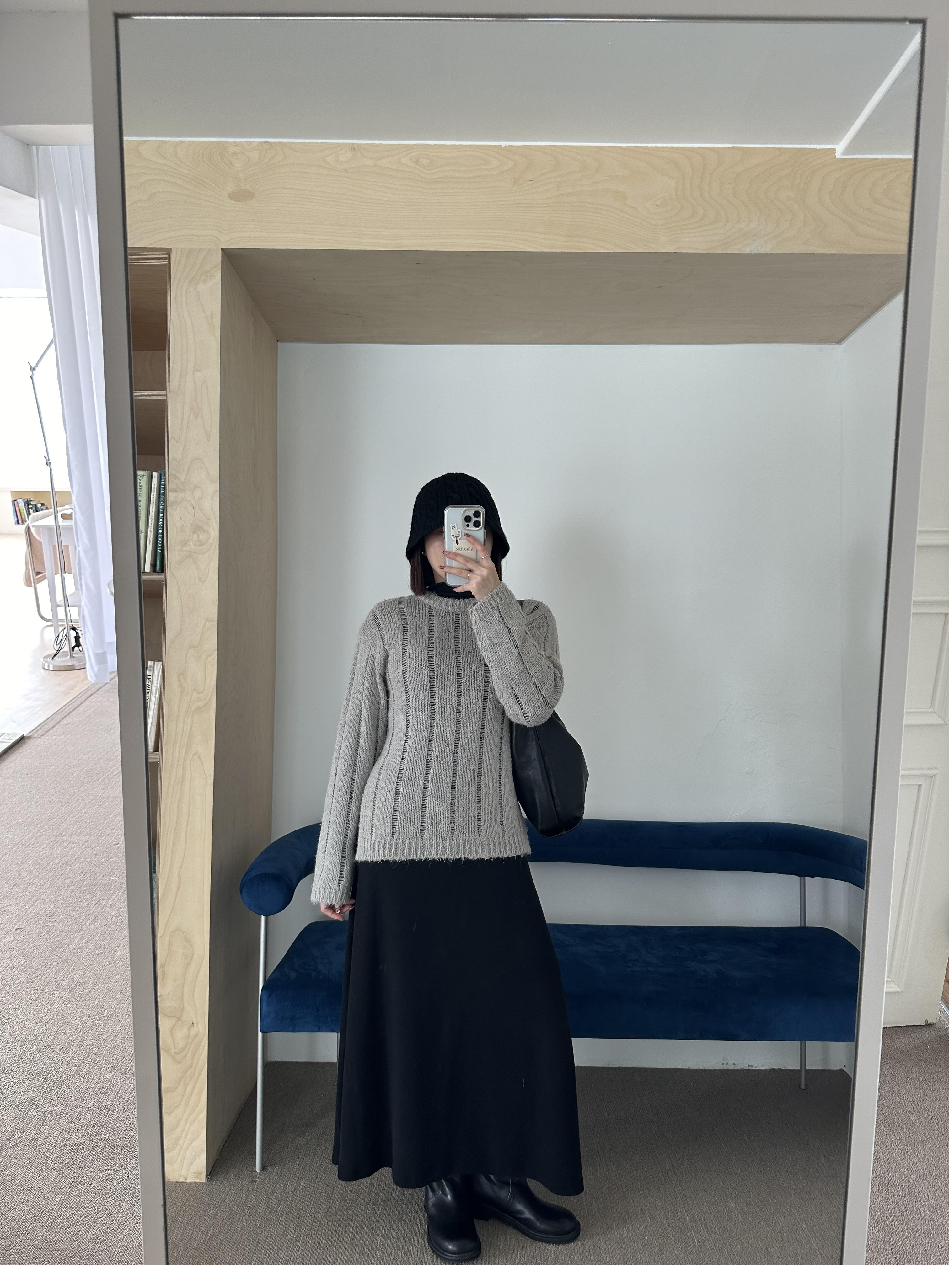 R20 側開衩直紋針織上衣9