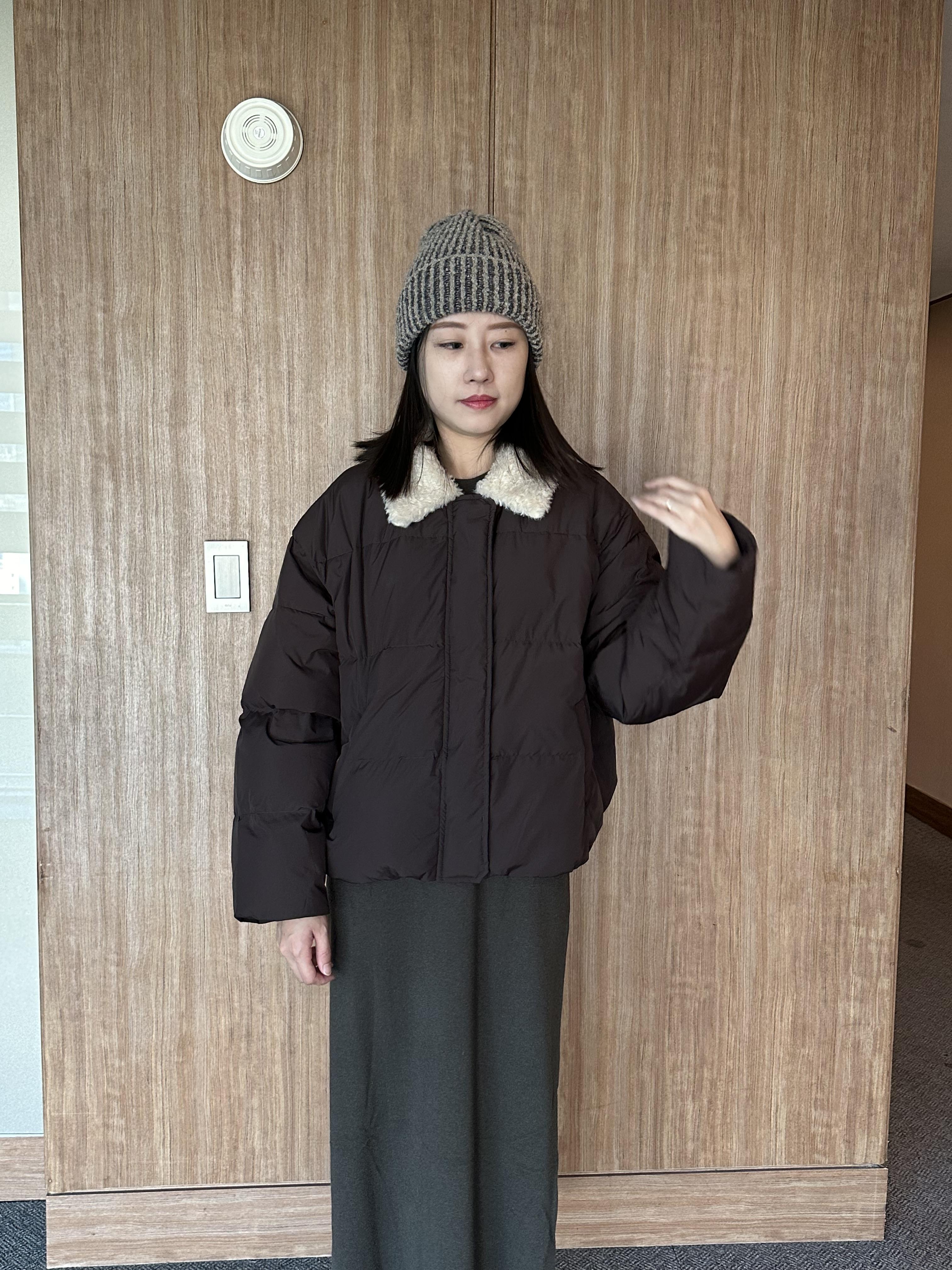 KR07 QQ毛領鴨絨外套