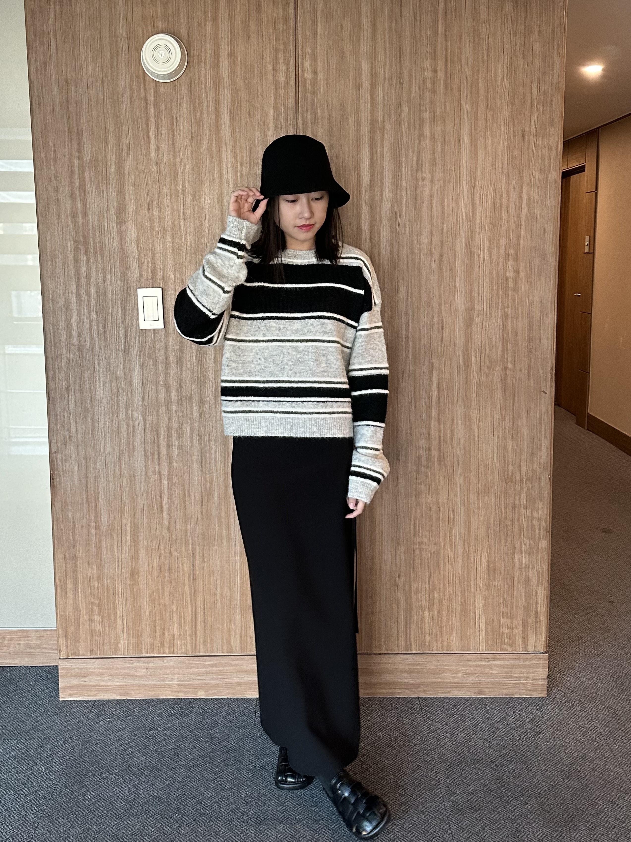 KR19 立體條紋針織上衣9