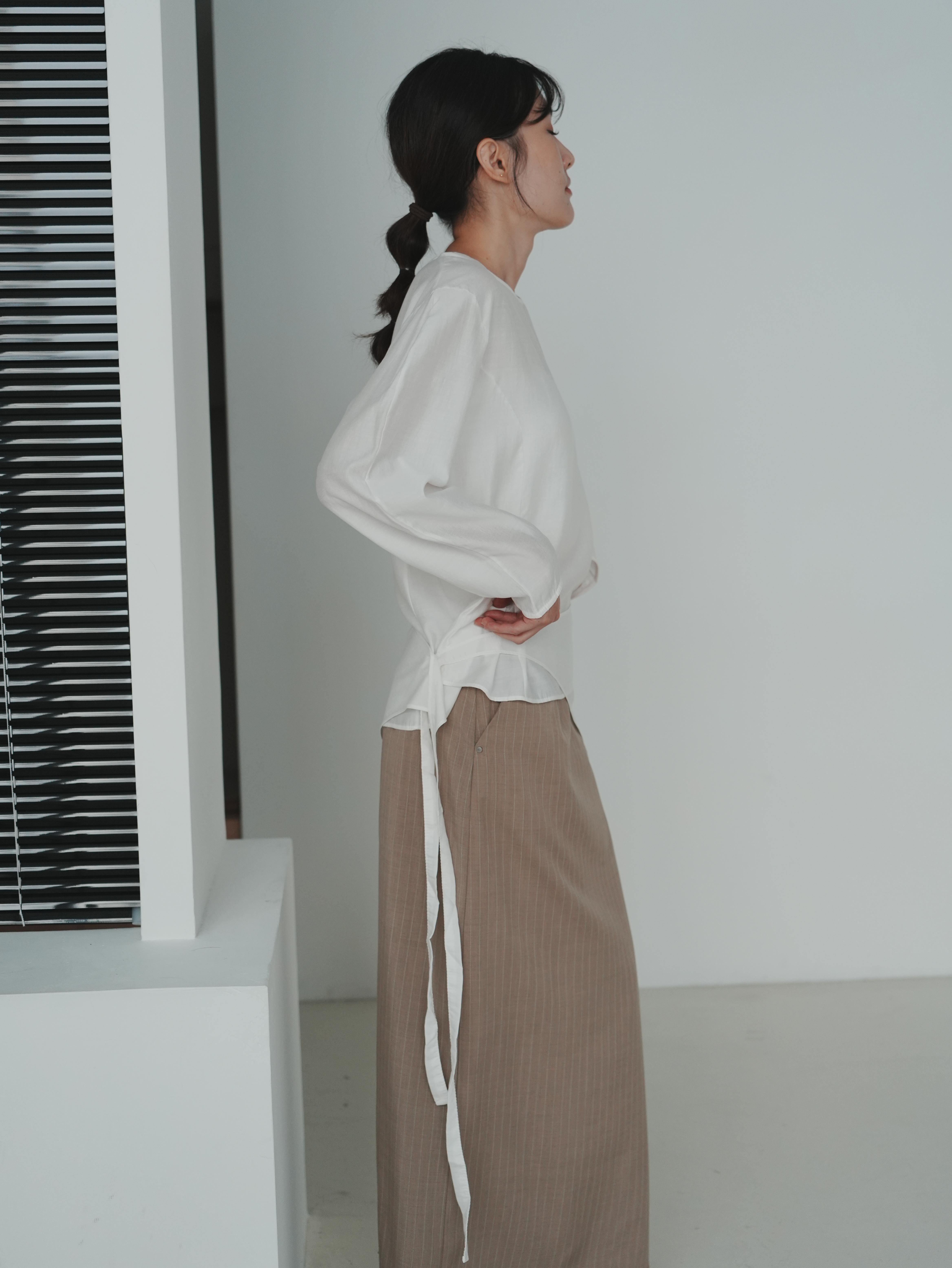 V05 細緻簡約上衣(附綁帶)2