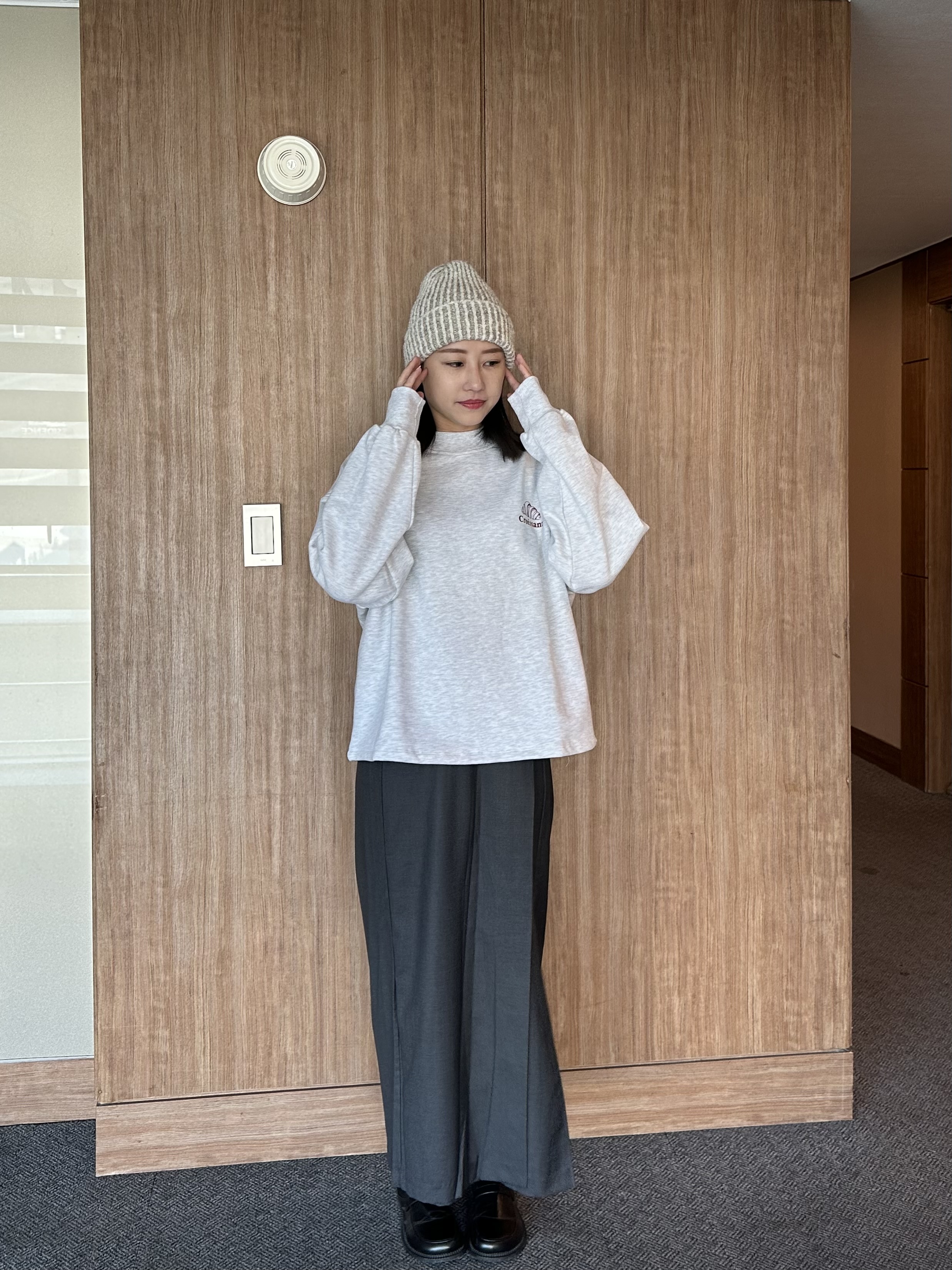 KR06 斜釦式側開衩半身裙3