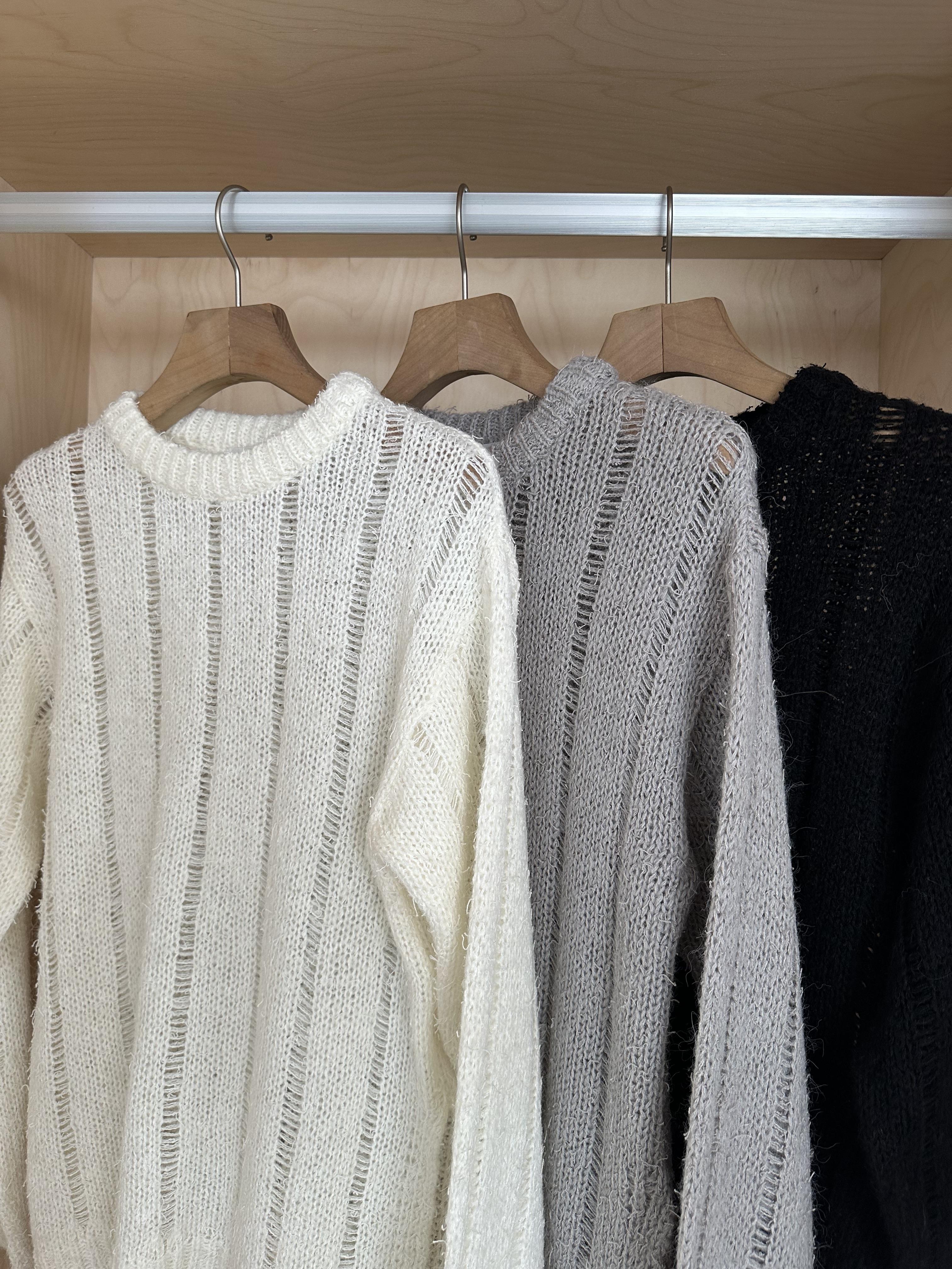 R20 側開衩直紋針織上衣10