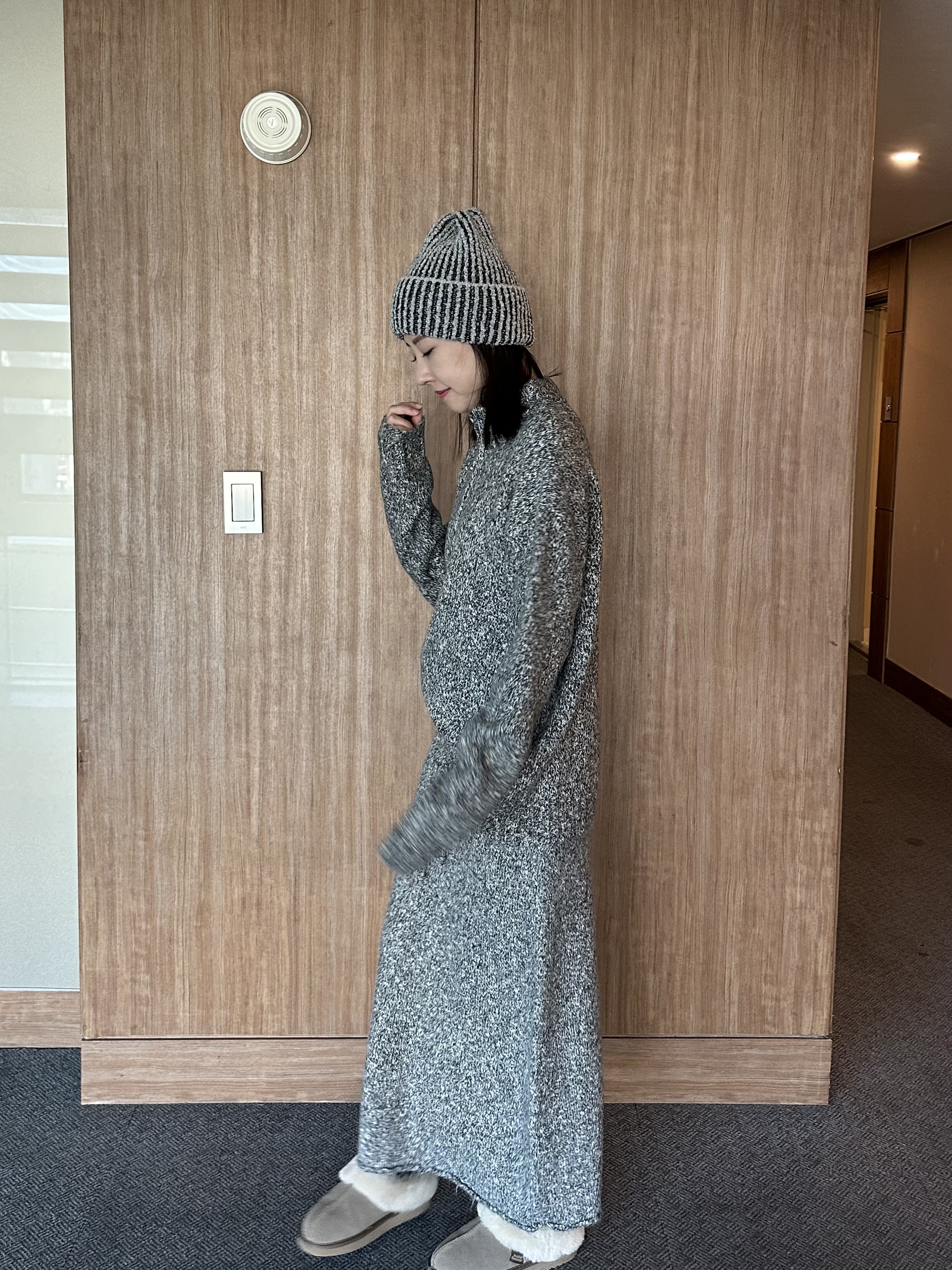 KR10 Set圓立領半拉鏈套裝11