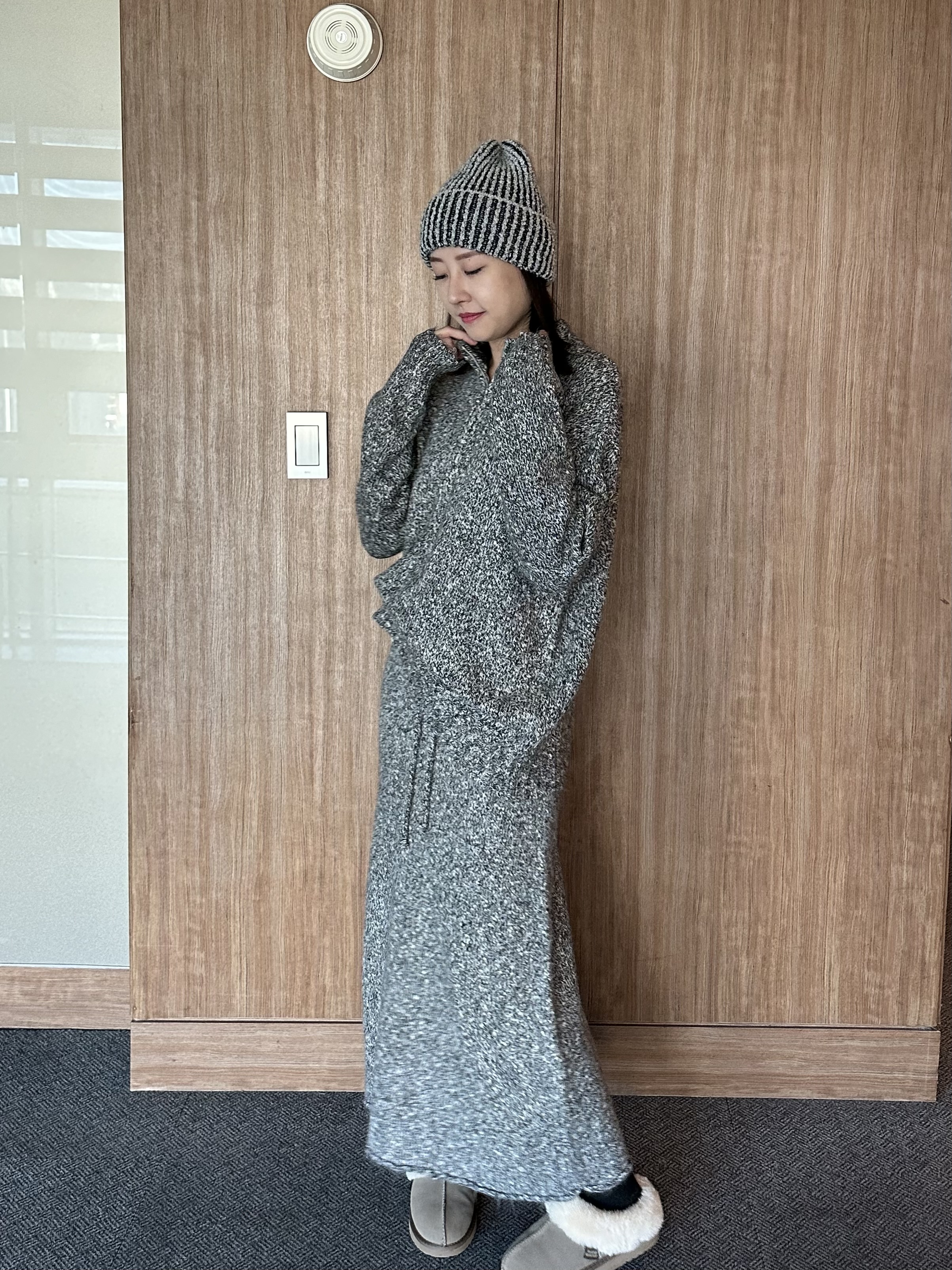 KR10 Set圓立領半拉鏈套裝13