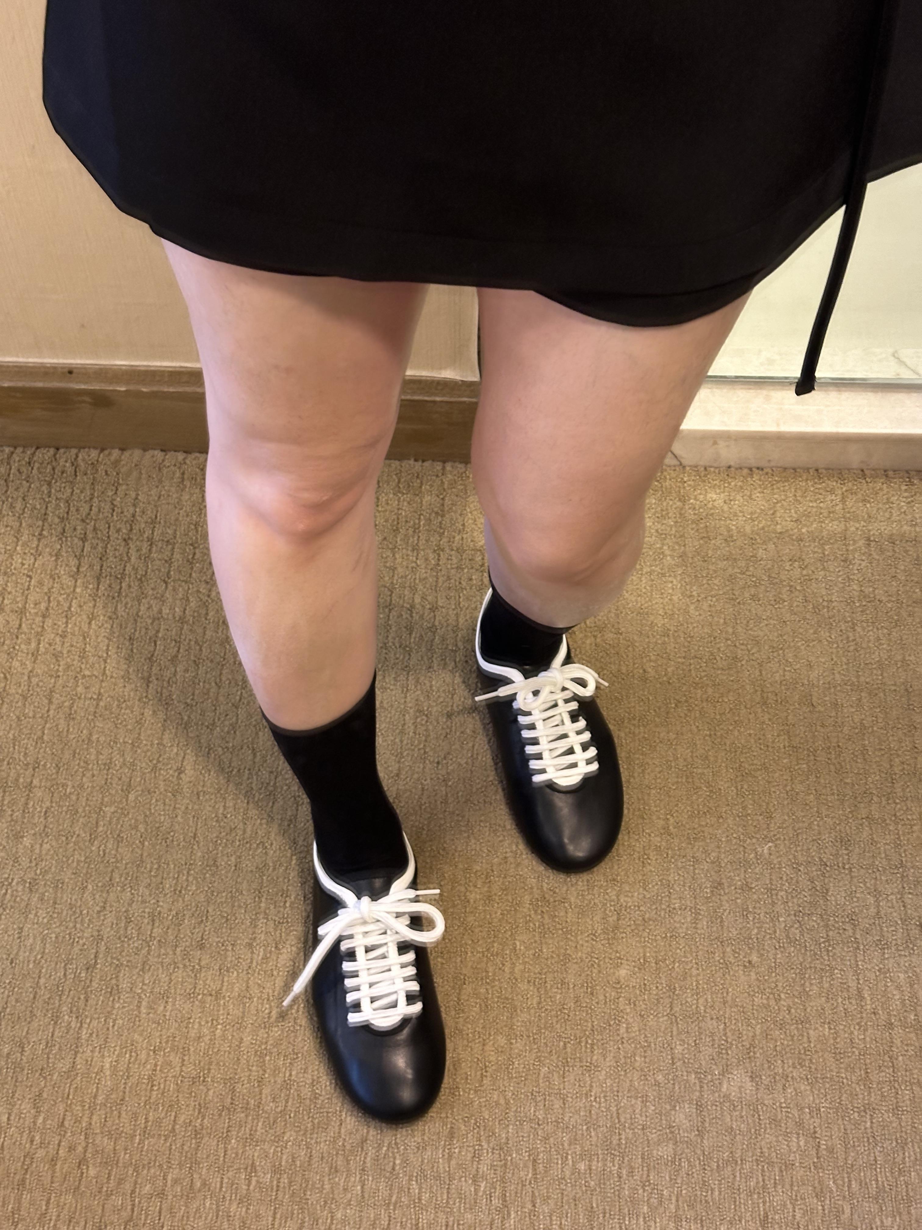 B04 黑白系羊皮手工鞋4