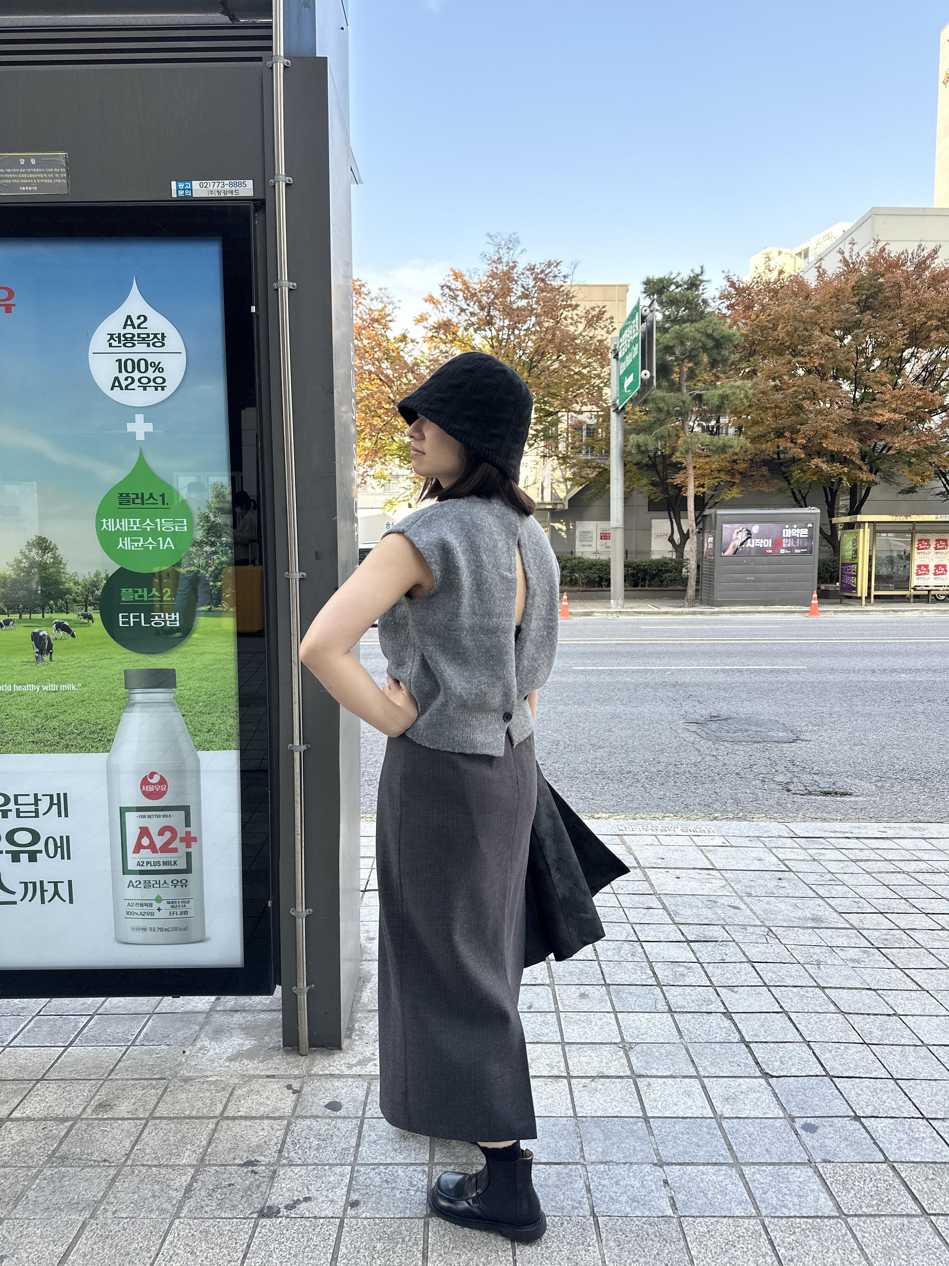 X01 簍空交叉針織衫背心3