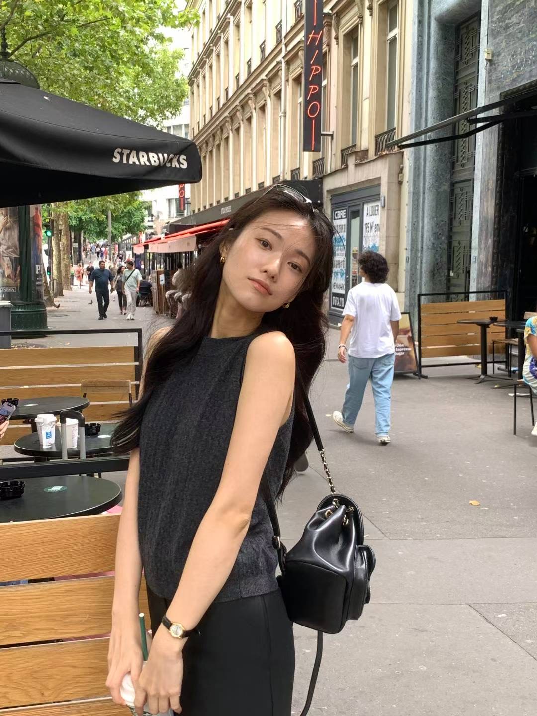 KR02 100%羊毛削肩背心8