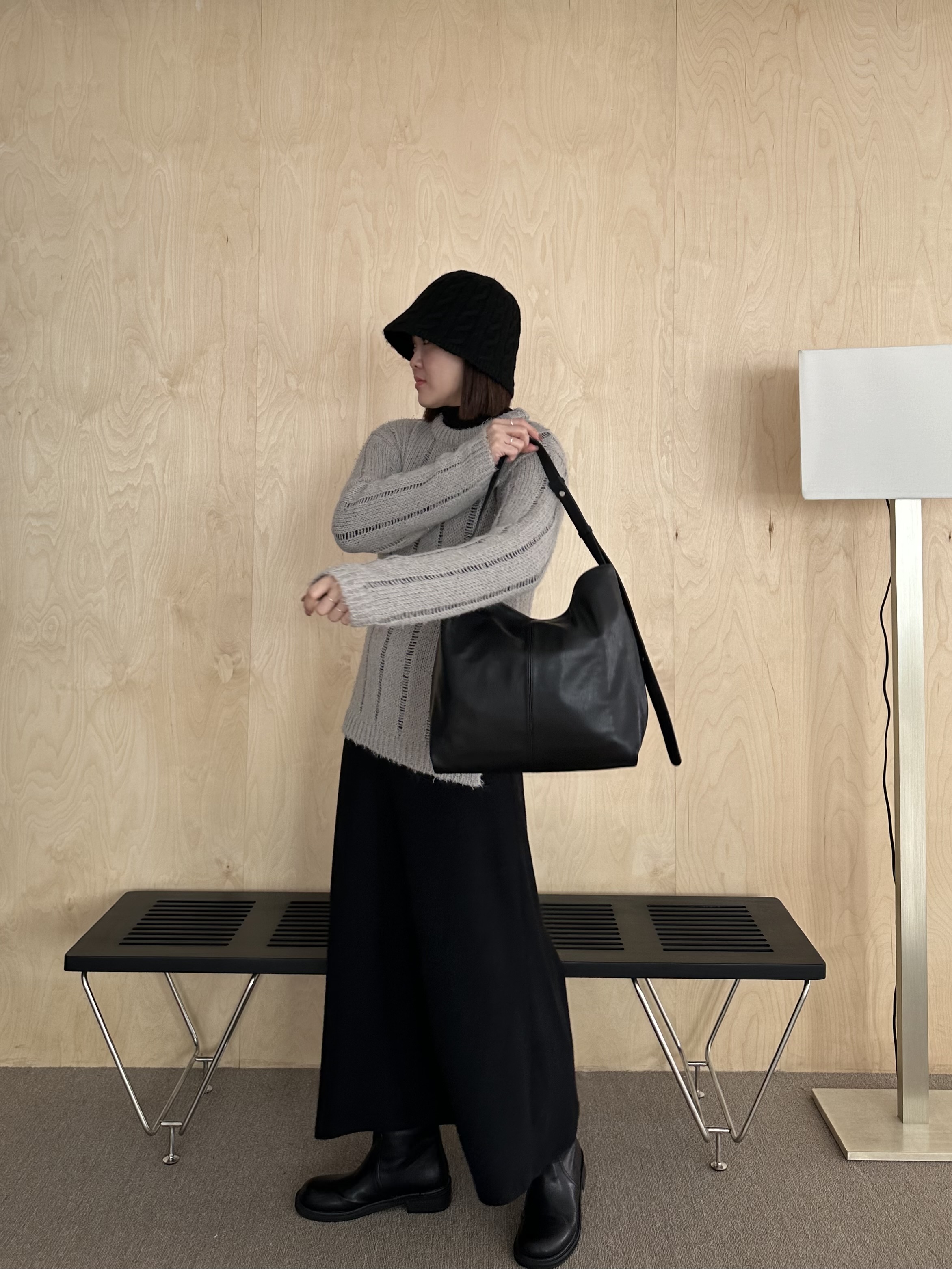 R20 側開衩直紋針織上衣4