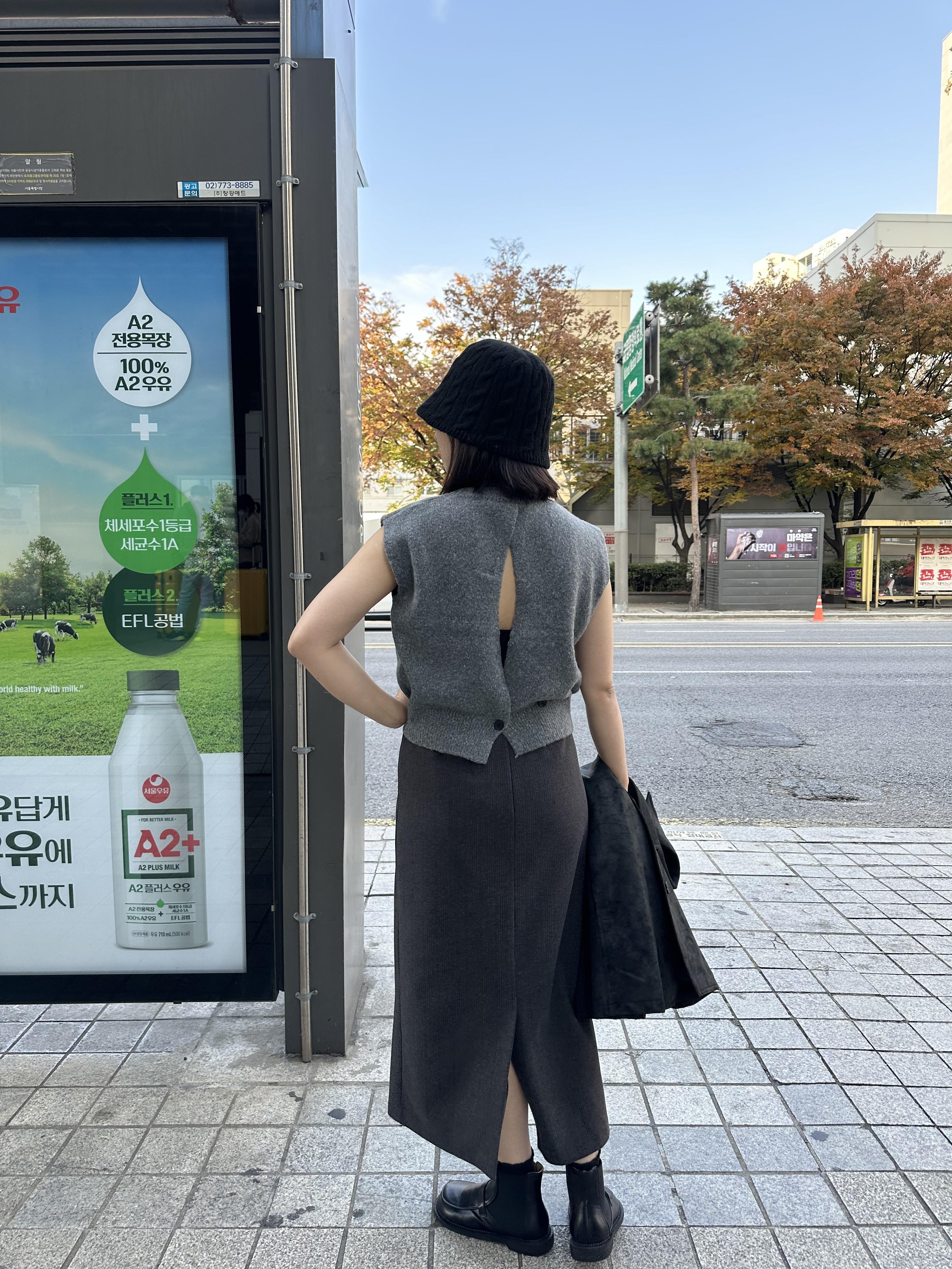 X01 簍空交叉針織衫背心5