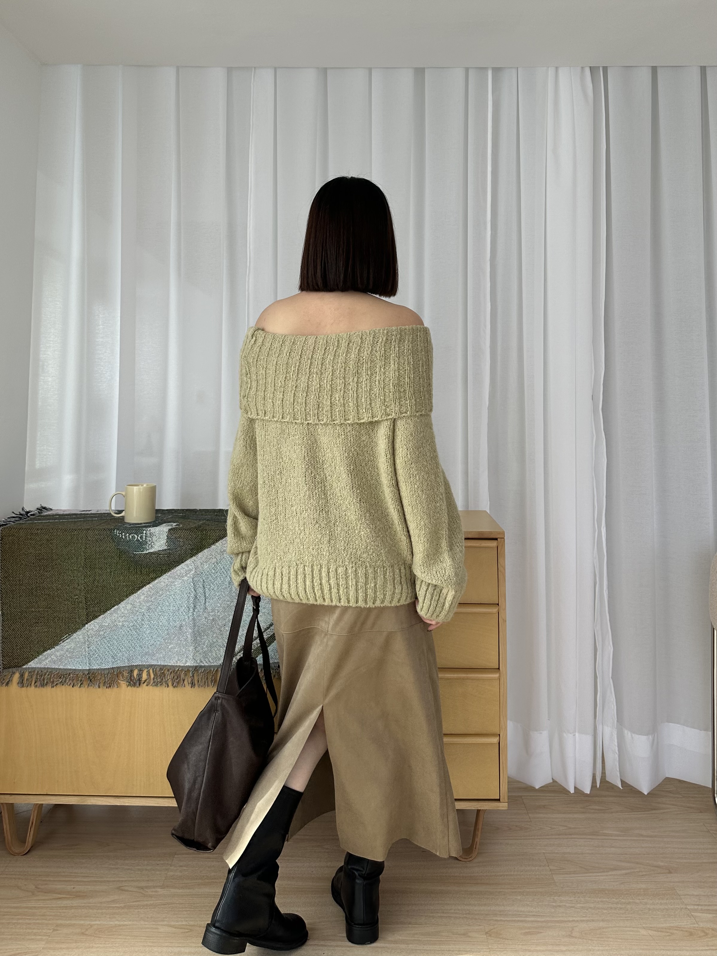 R18 麂皮A字半身裙5