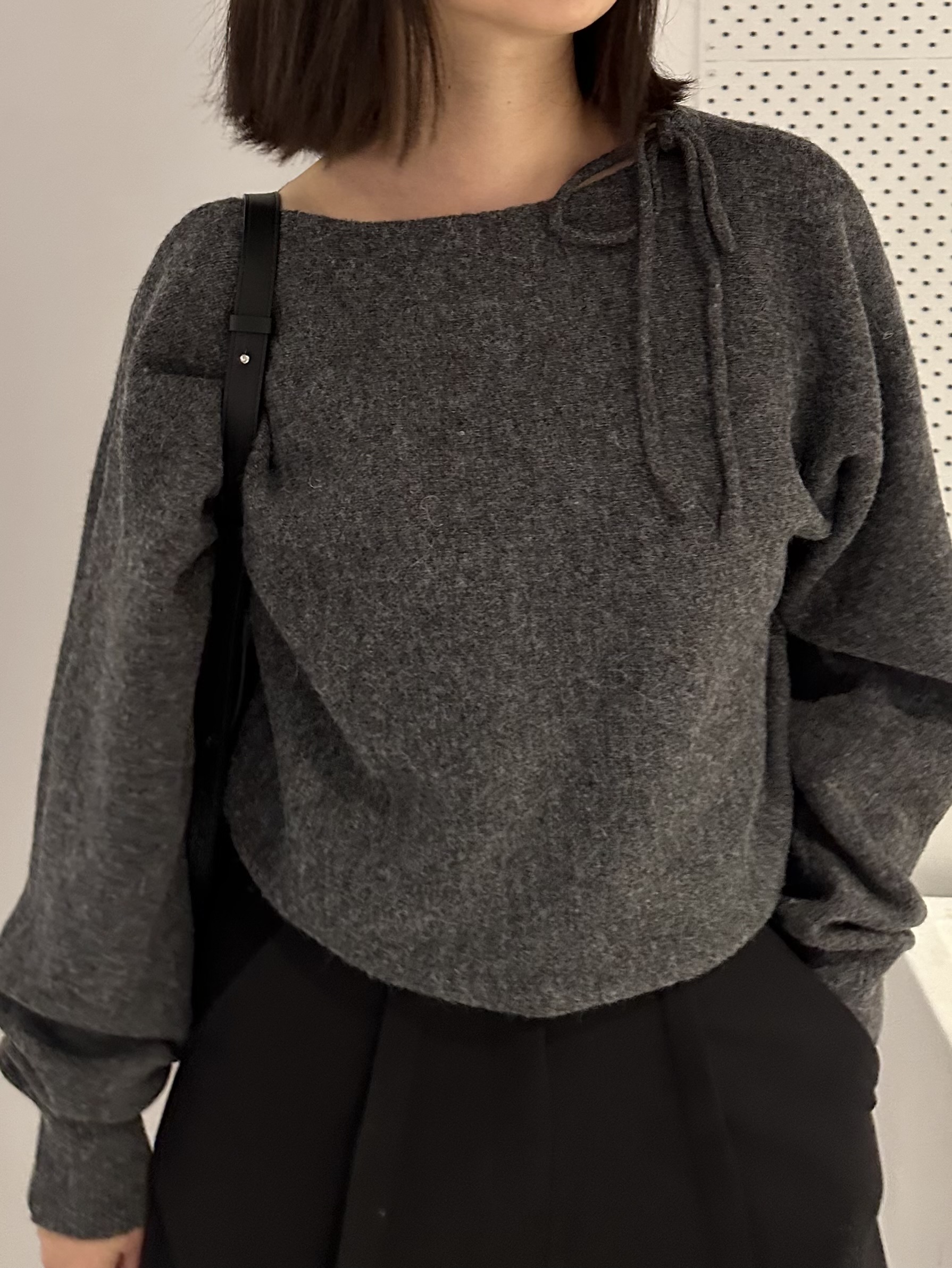 P09 氣質綁帶船型領上衣5