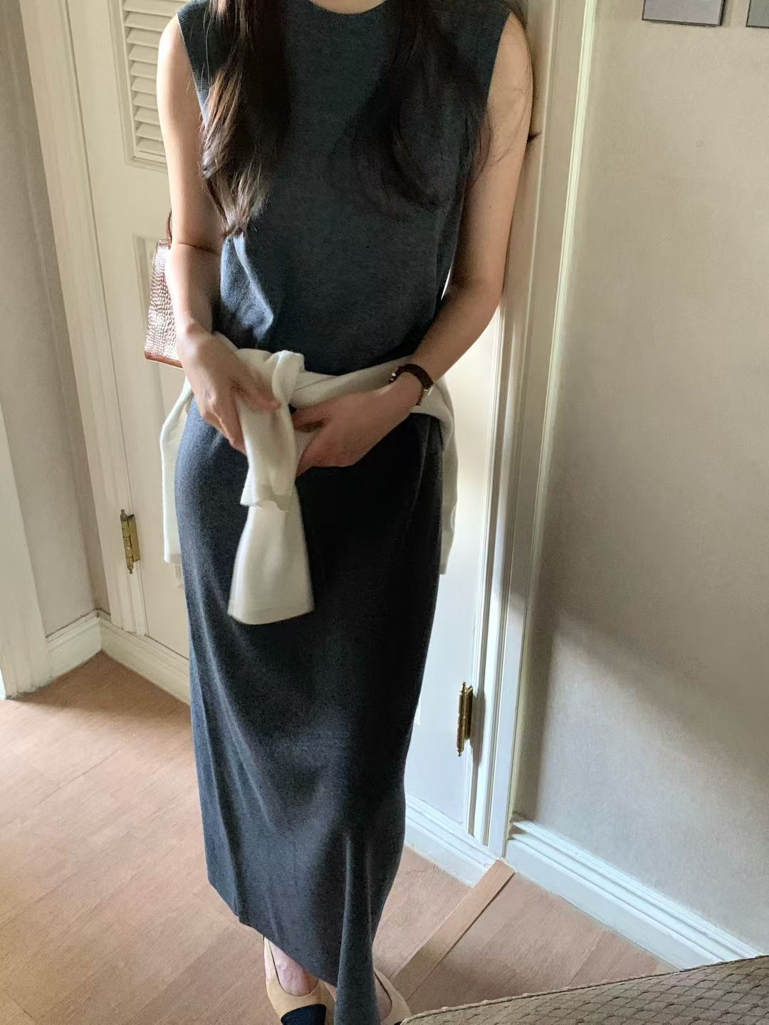 KR08 細針織背心洋裝9