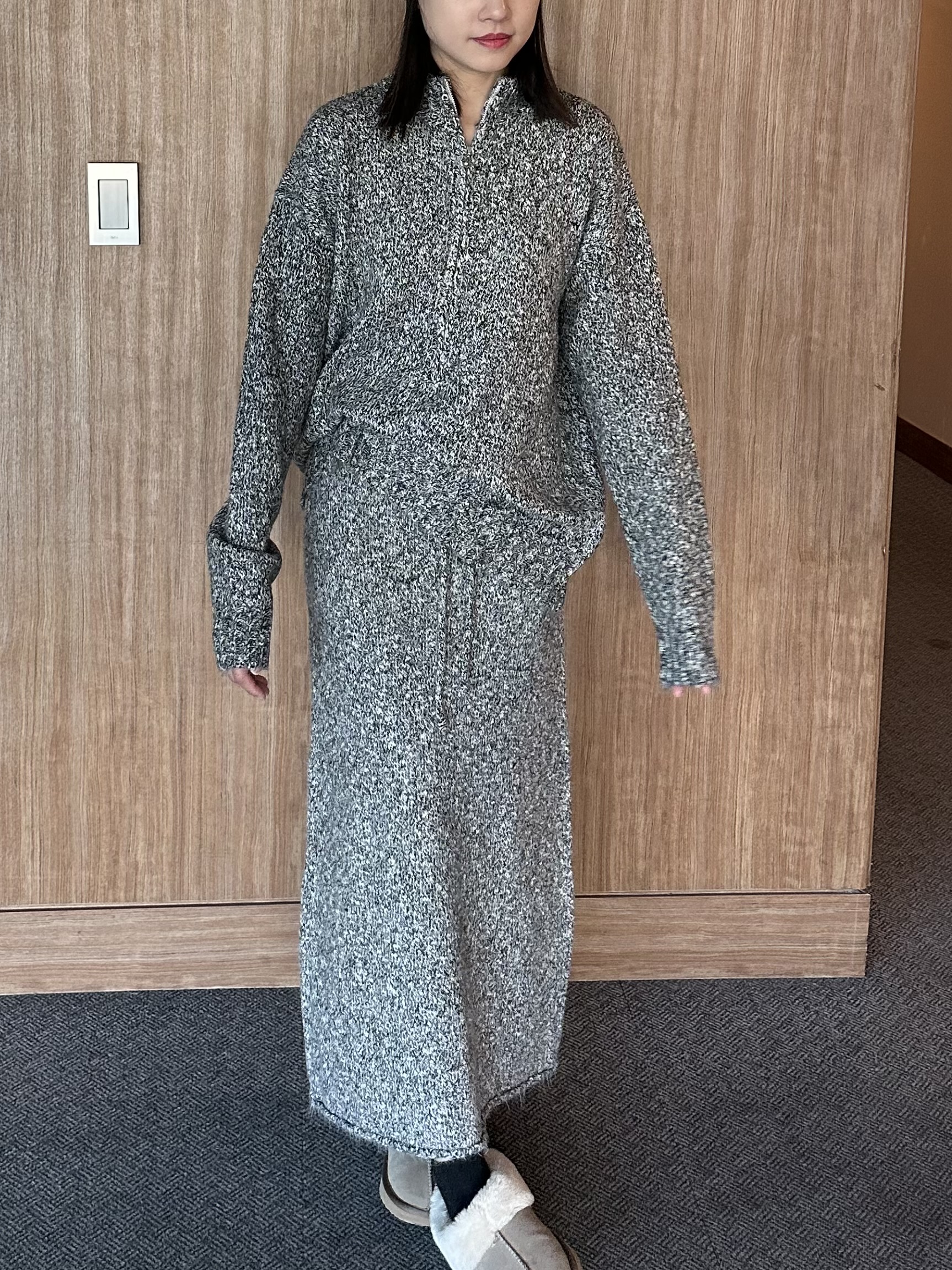 KR10 Set圓立領半拉鏈套裝12