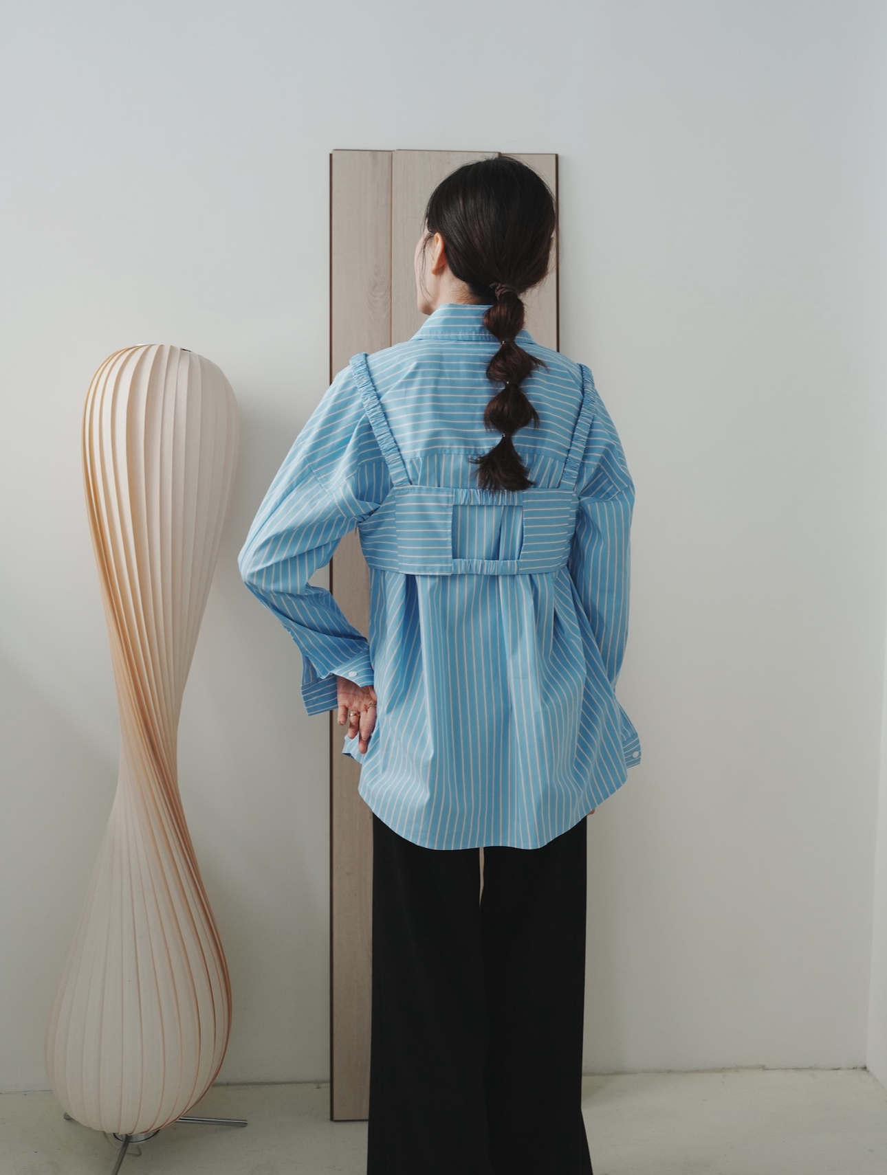 V13 直紋亮片花朵襯衣(SET)3