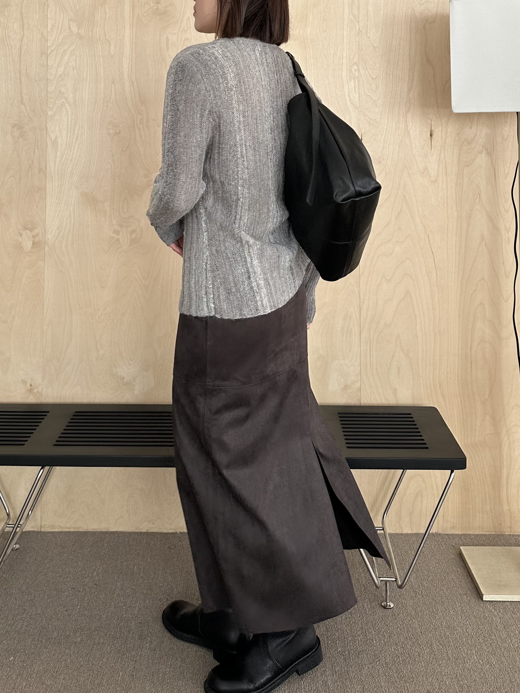 R18 麂皮A字半身裙7