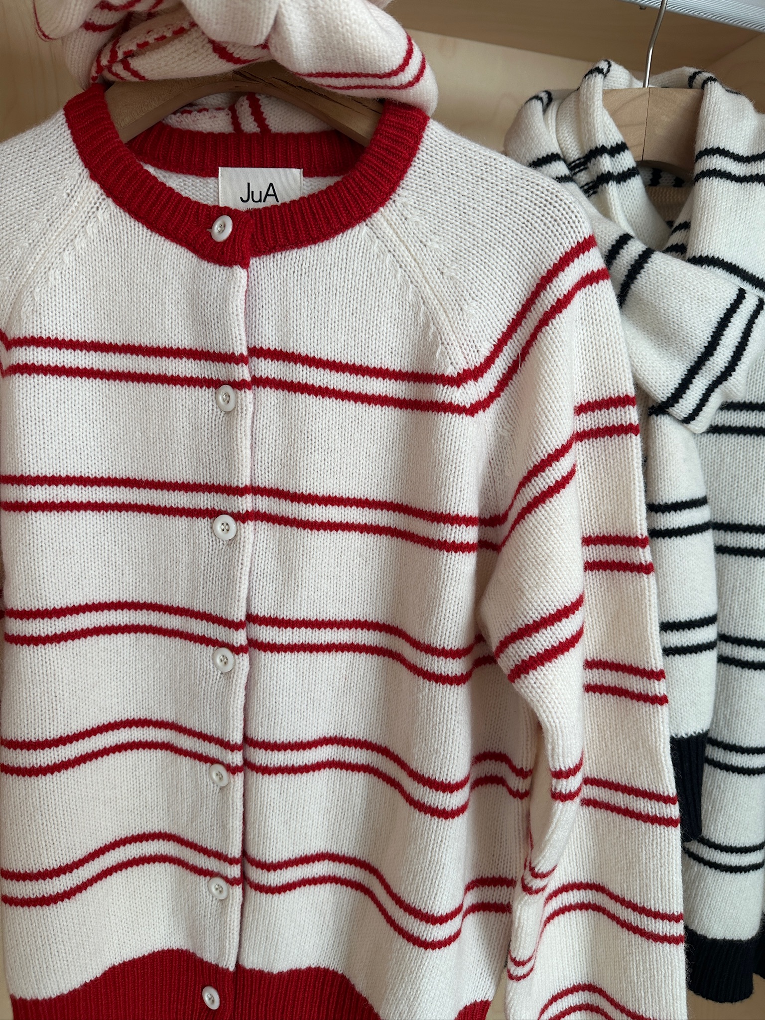 R05 SET條紋圍巾組針織衣8