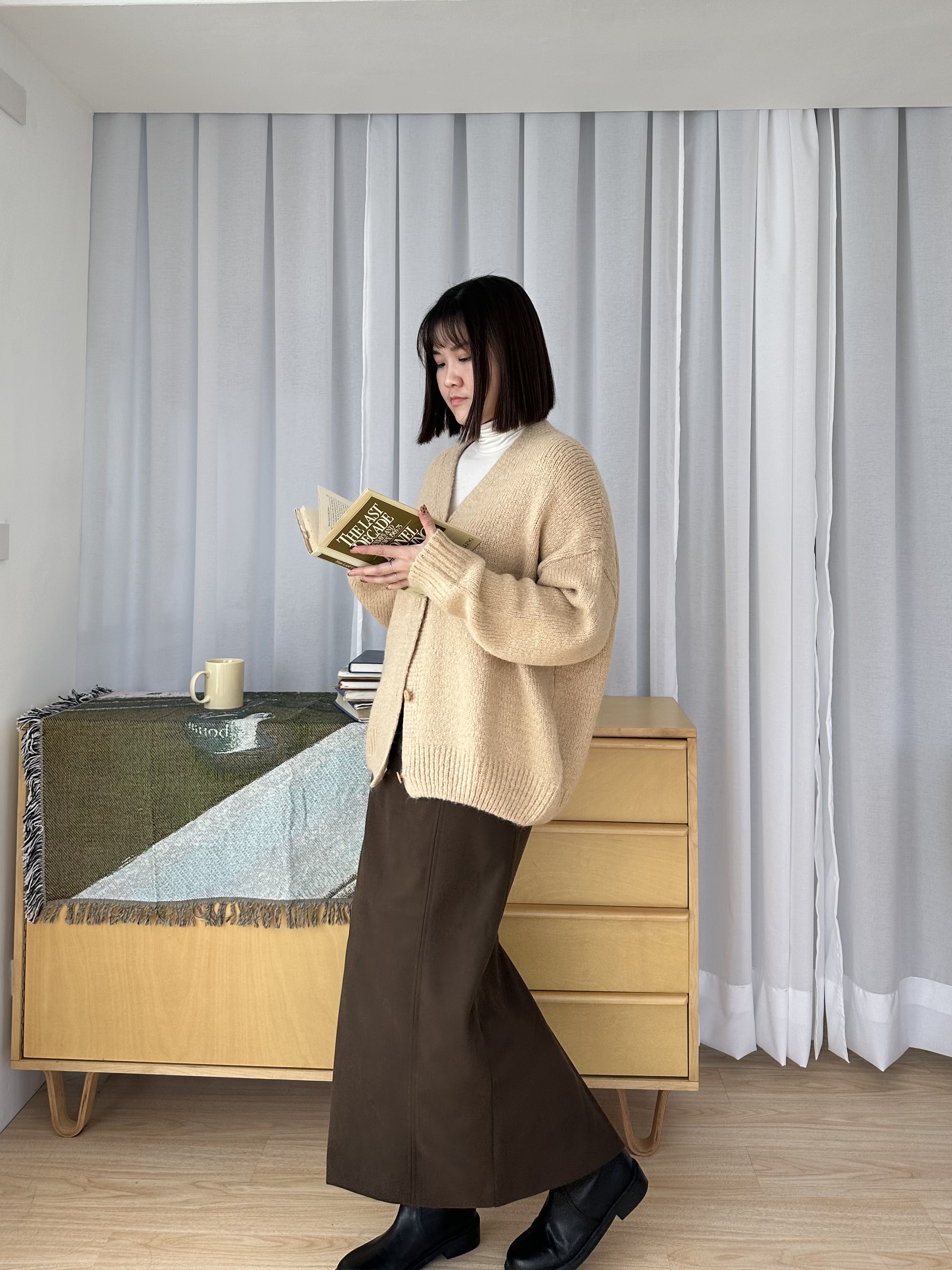 R14 英倫彈性直筒裙9