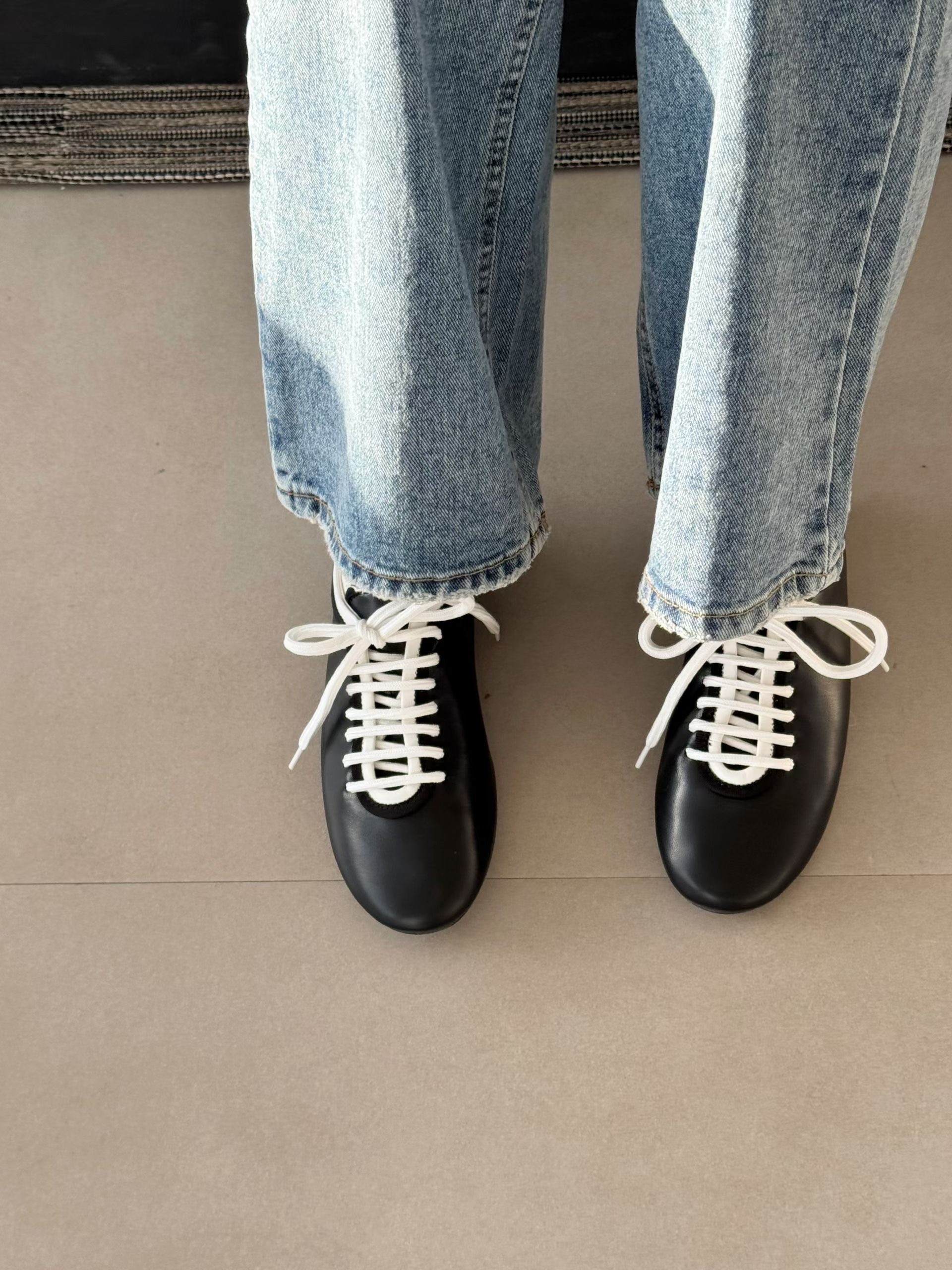 B04 黑白系羊皮手工鞋12