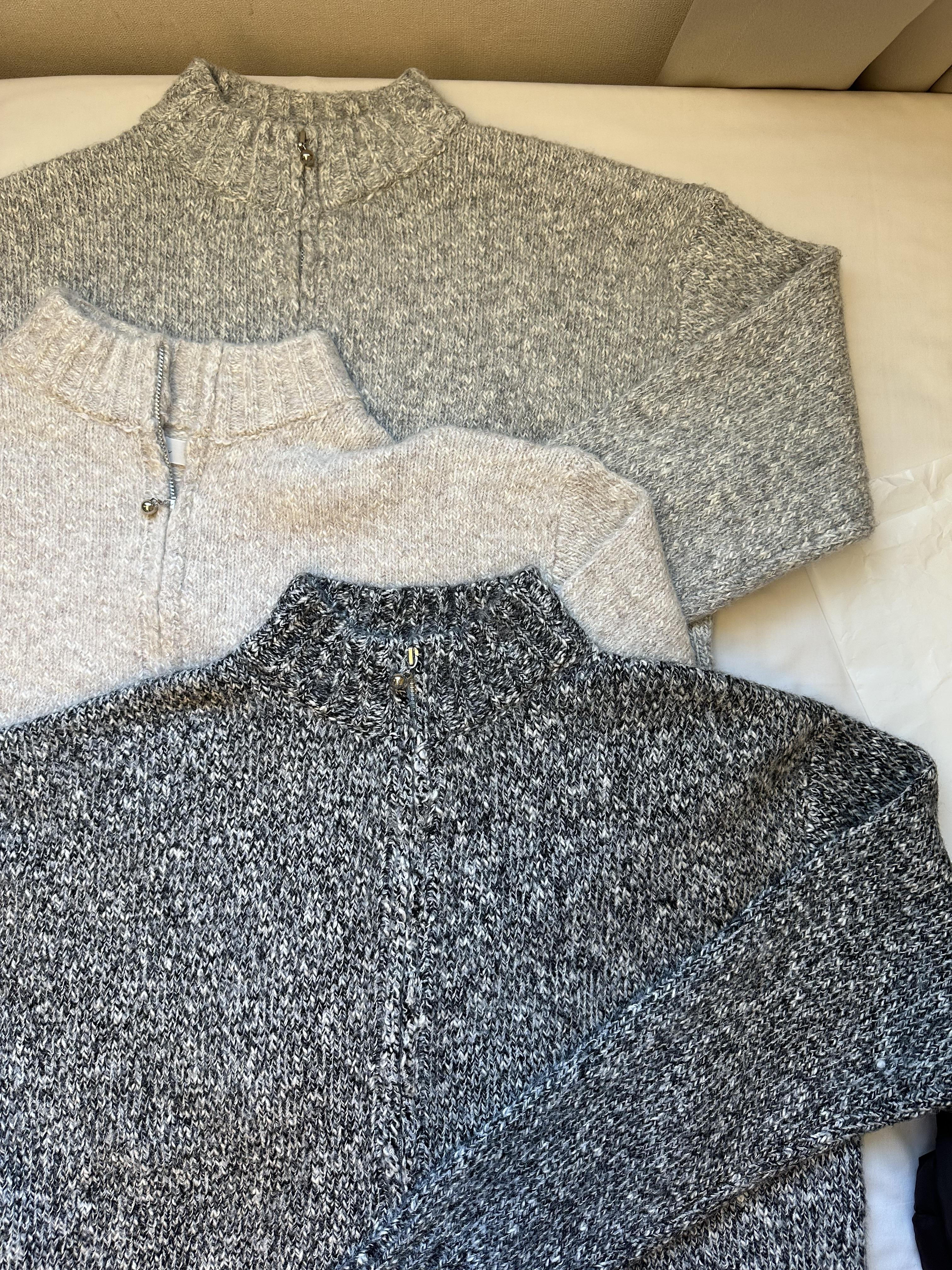 KR10 Set圓立領半拉鏈套裝8