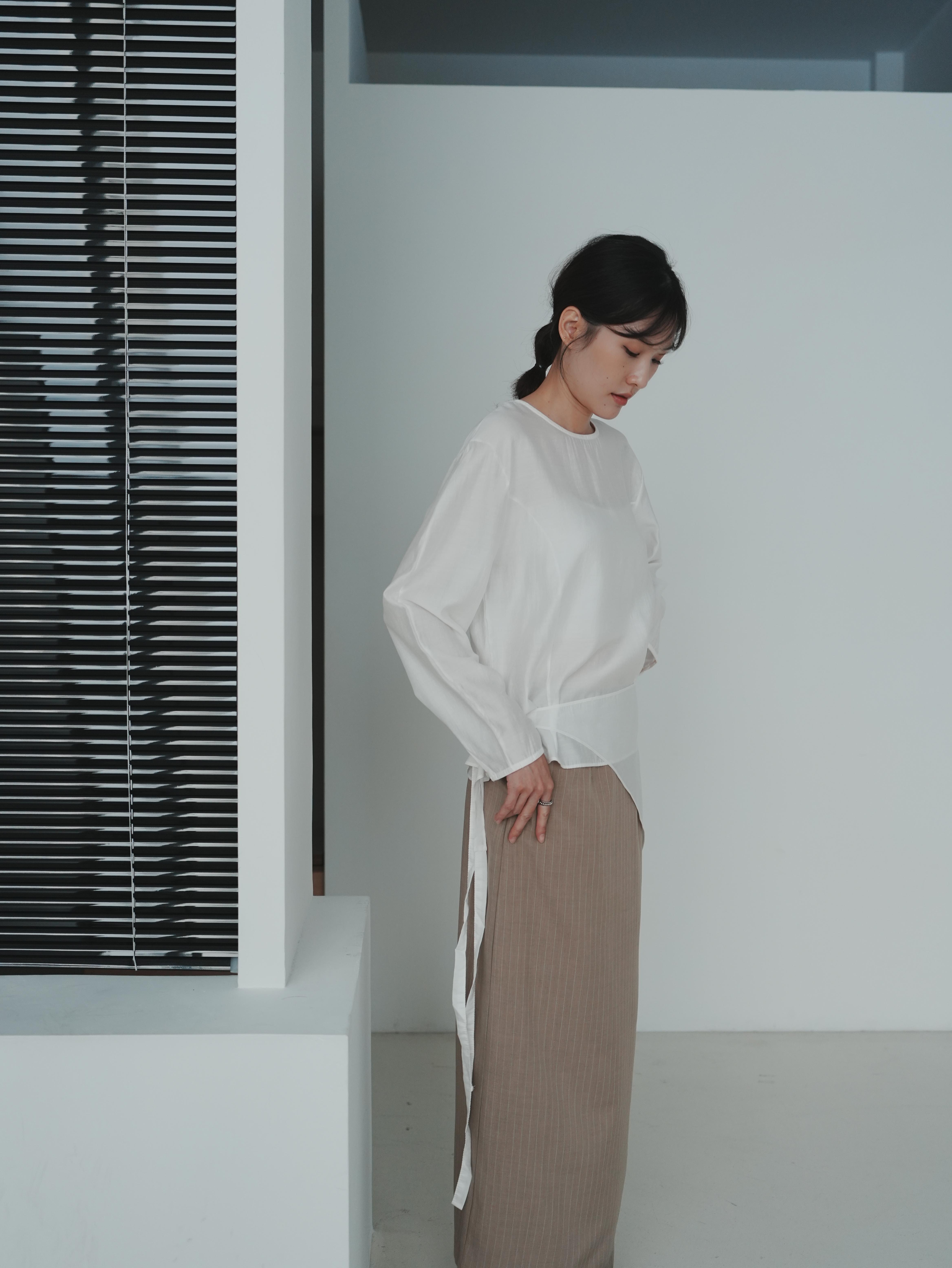 V05 細緻簡約上衣(附綁帶)6