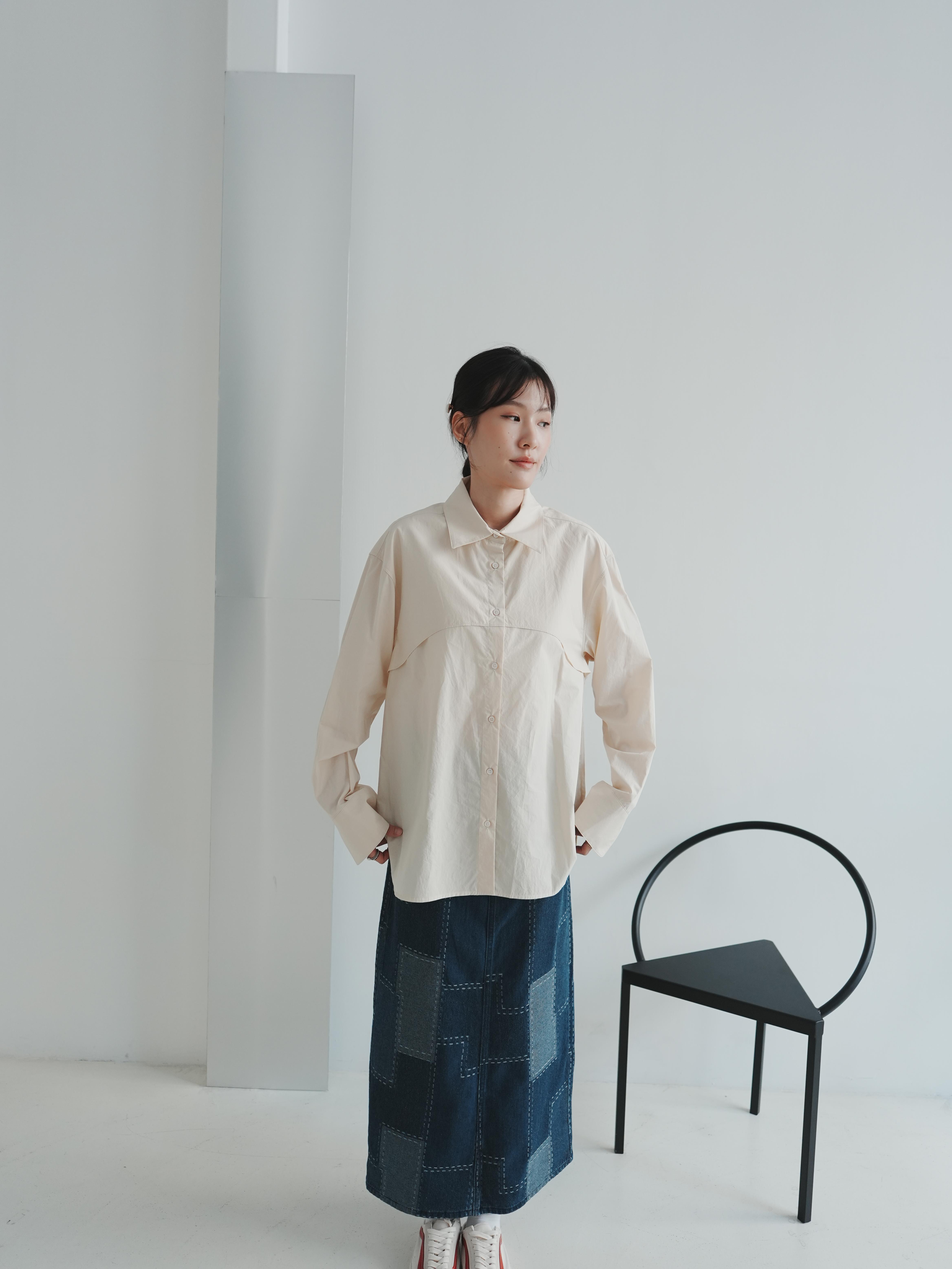 V03 後背風衣感設計襯衫2