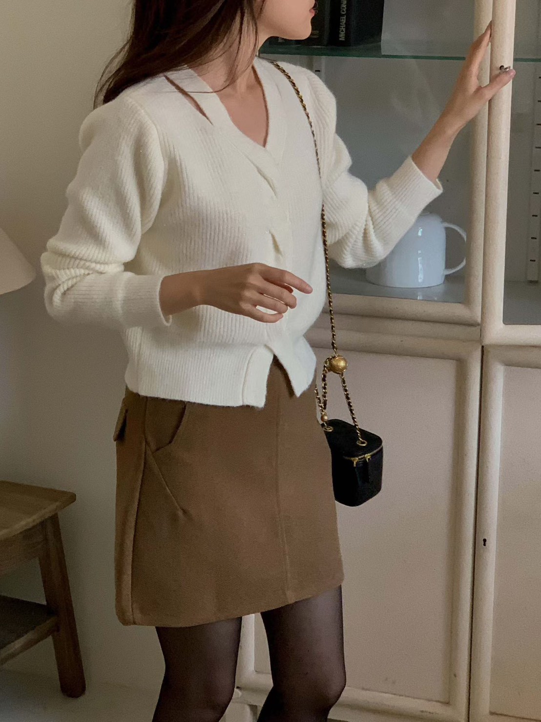 (客訂勿下單)麻花造型鏤空坑紋針織衫