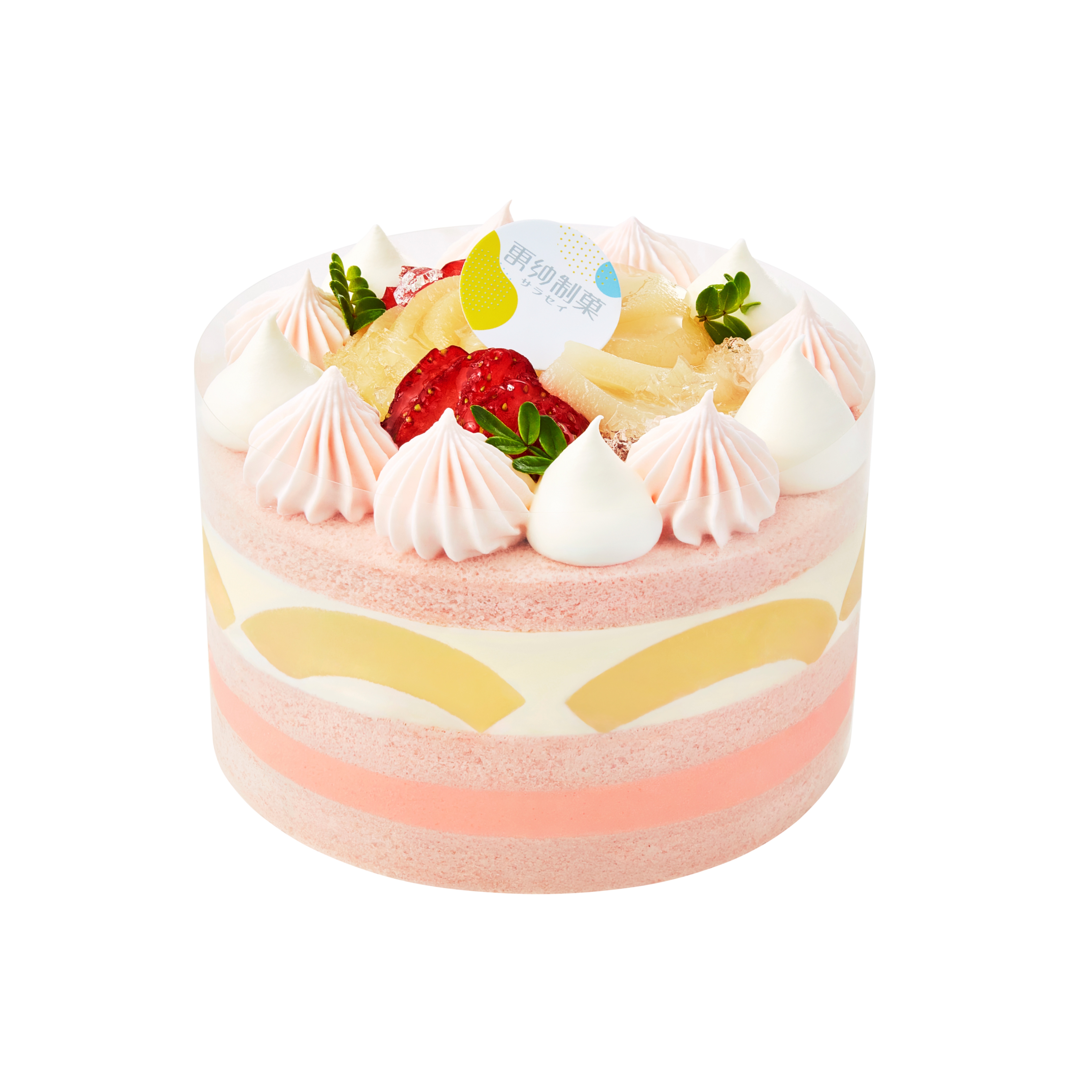 白桃牛乳雲呢拿慕絲蛋糕 White Peach & Milk Vanilla Mousse Cake1