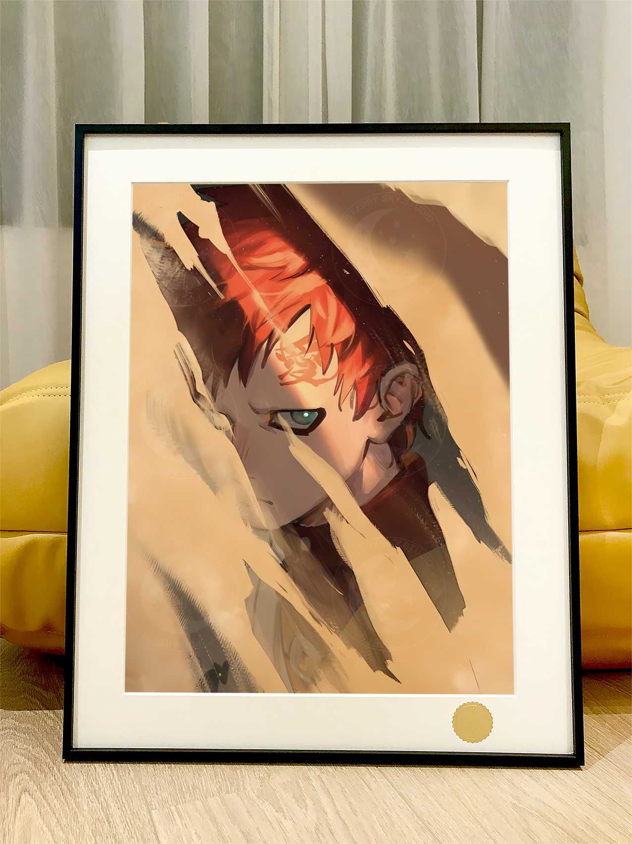 【週邊】星空工作室－火影忍者 我愛羅 裝飾畫