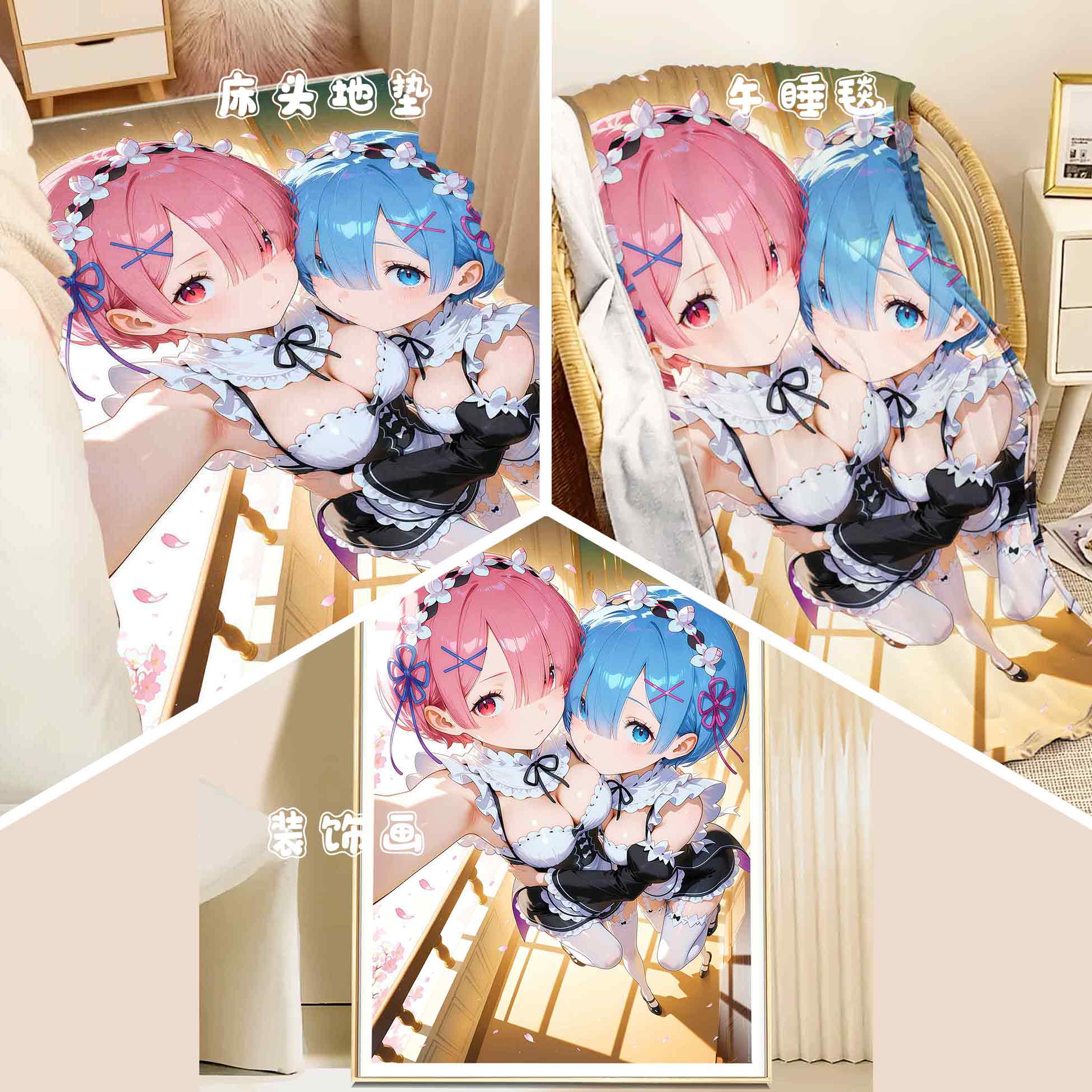 【週邊】阿喵畫社-Re:從零開始的異世界生活 迎辰 蕾姆&拉姆 【週邊】阿喵畫社-Re:從零開始的異世界生活 迎辰 蕾姆&拉姆