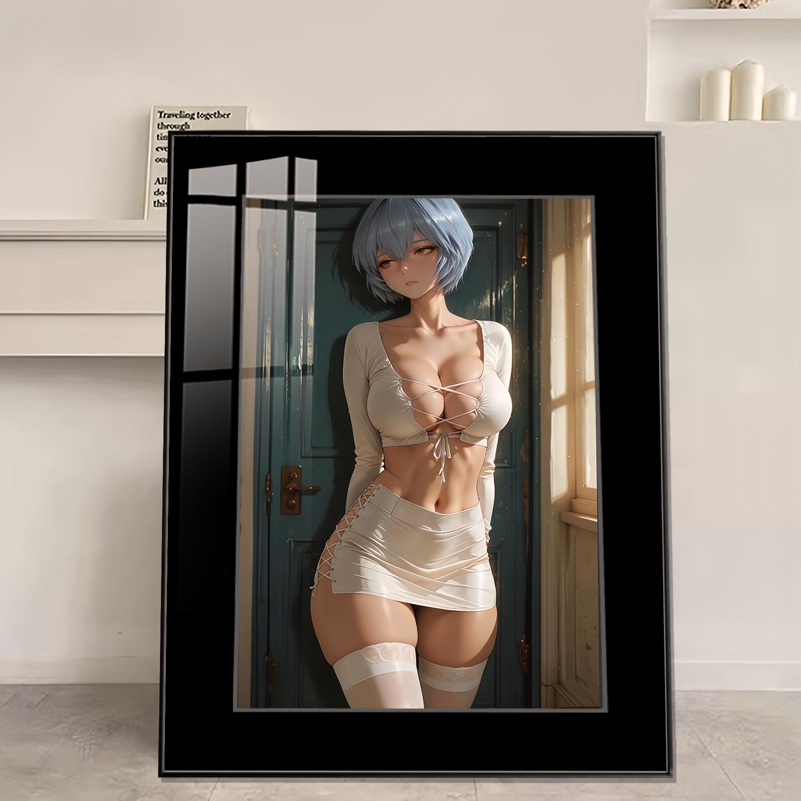 【週邊】橘子工作室－新世紀福音戰士 白絲 綾波麗 裝飾畫