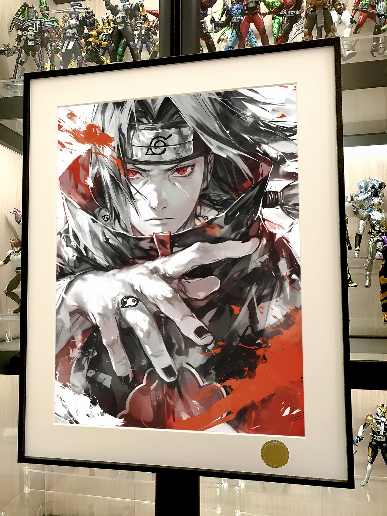 【週邊】星空工作室－火影忍者 水墨鼬 宇智波鼬 裝飾畫