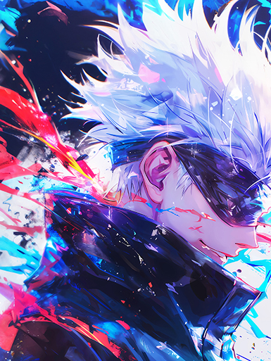 【週邊】巴洛克－咒術迴戰 炫彩五條悟 裝飾畫&冰箱貼