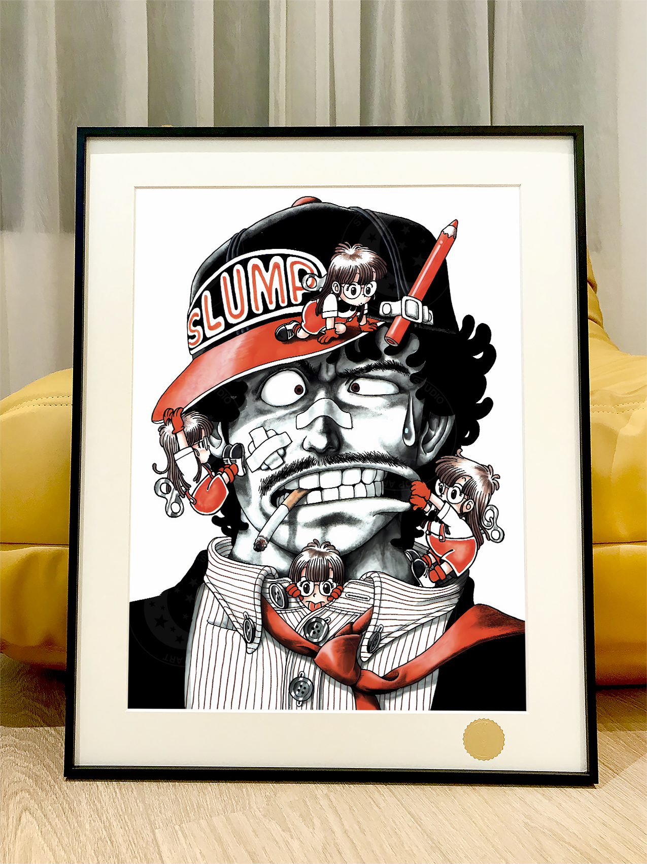 【週邊】星空工作室－阿拉蕾 大餅博士 裝飾畫